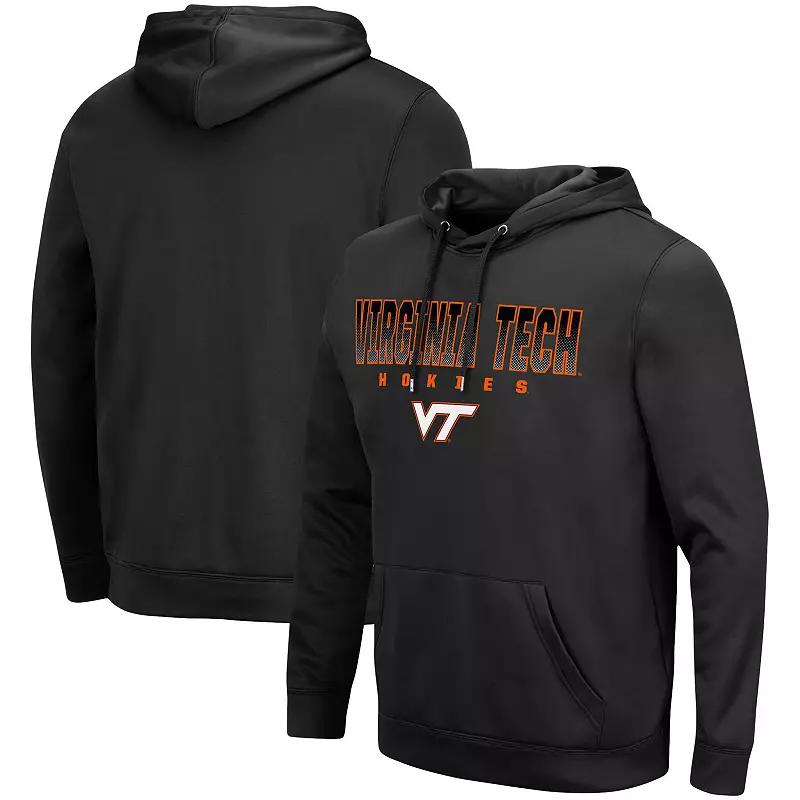 Men's Colosseum Black Stanford Cardinal Blackout 3.0 Pullover Hoodie,  Product Image
