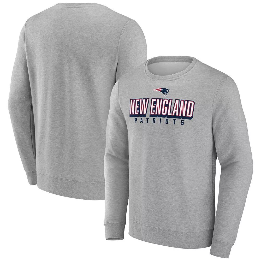 Men's Fanatics Heathered Gray New England Patriots Bold Move Pullover Sweatshirt, Size: Large, Grey Product Image