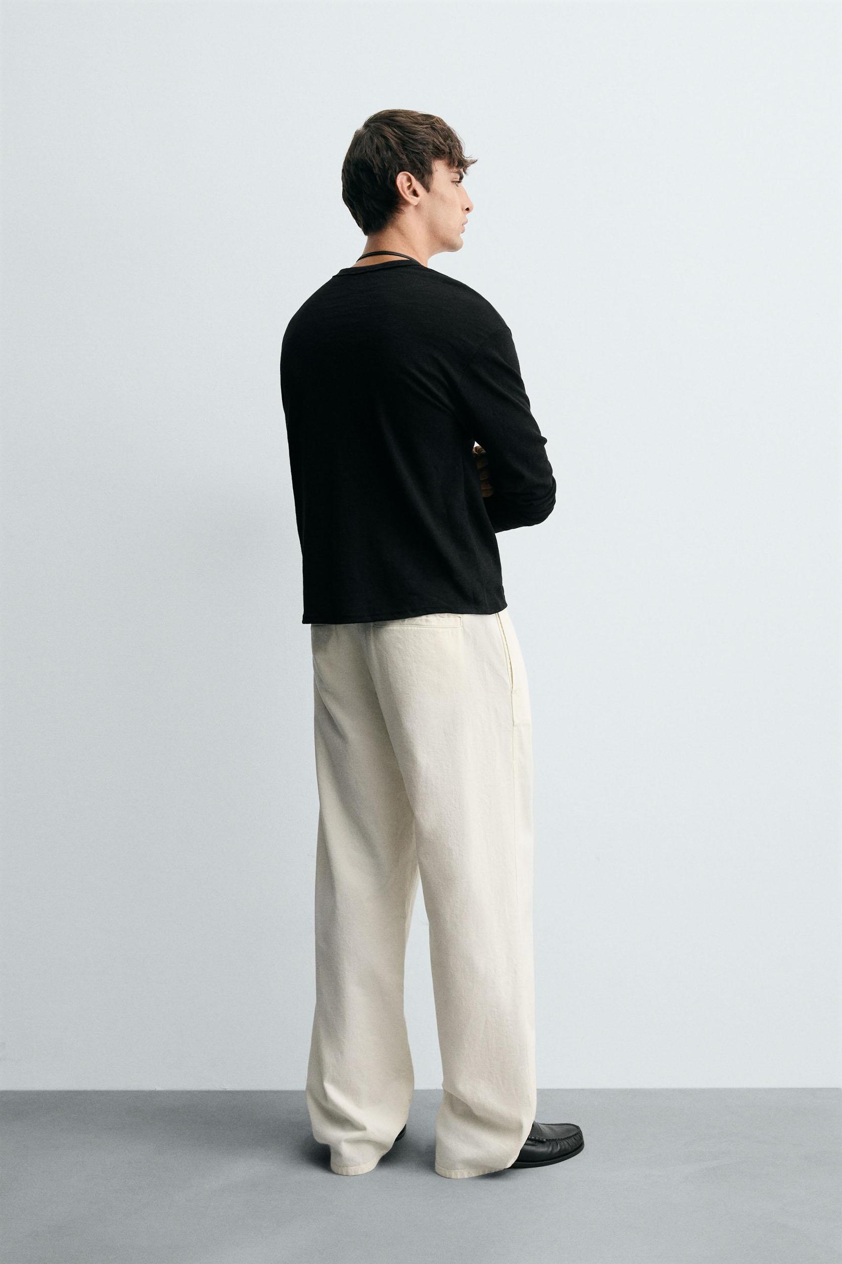 COTTON HEMP CHINO PANTS Product Image