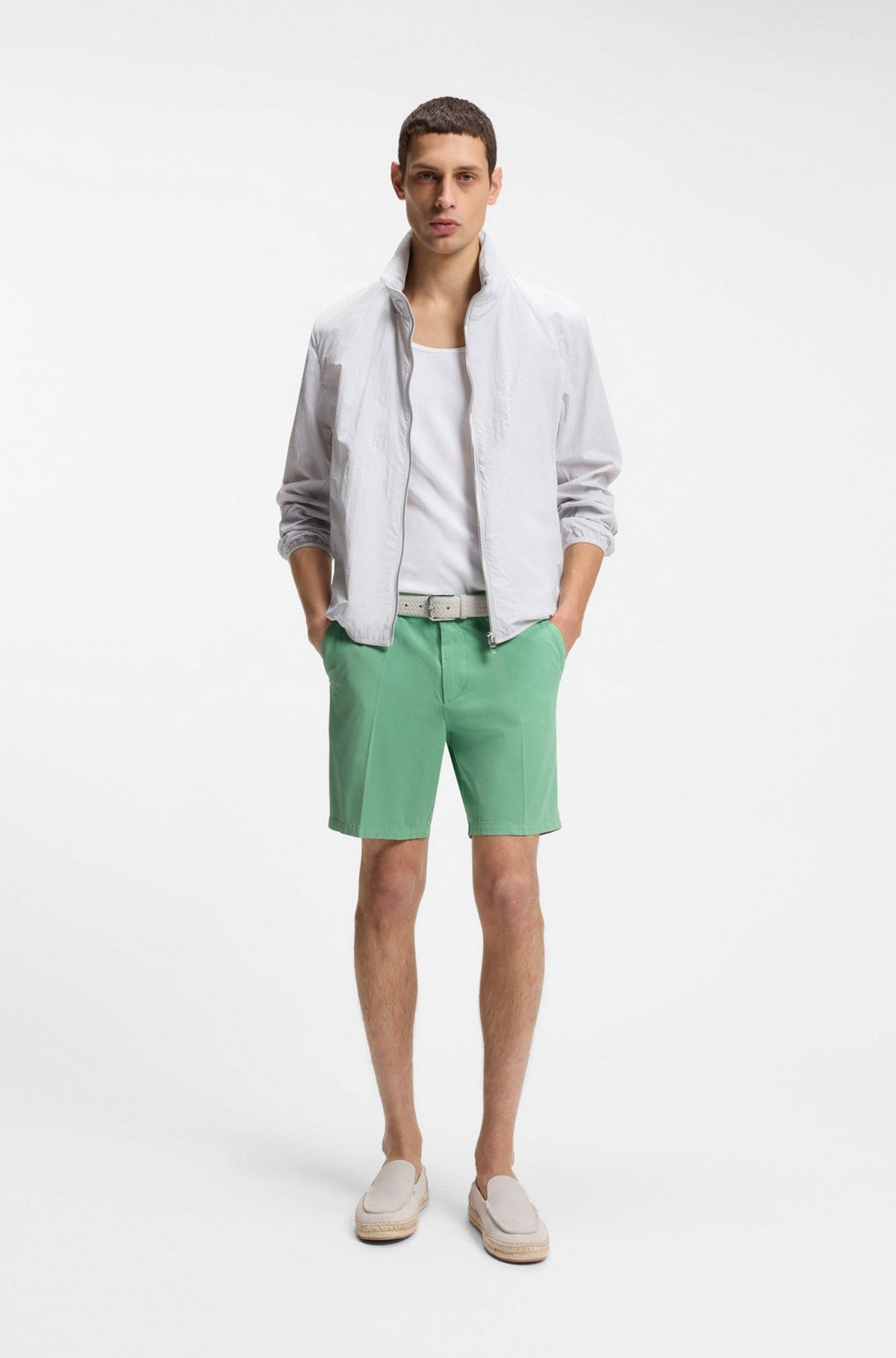 Modern-fit shorts in stretch-cotton twill Product Image