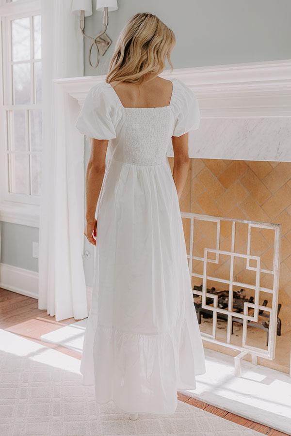 Sweet Serendipity Maxi Dress in White Product Image