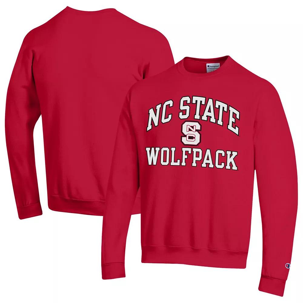 Men's Champion Red NC State Wolfpack High Motor Pullover Sweatshirt,  Product Image