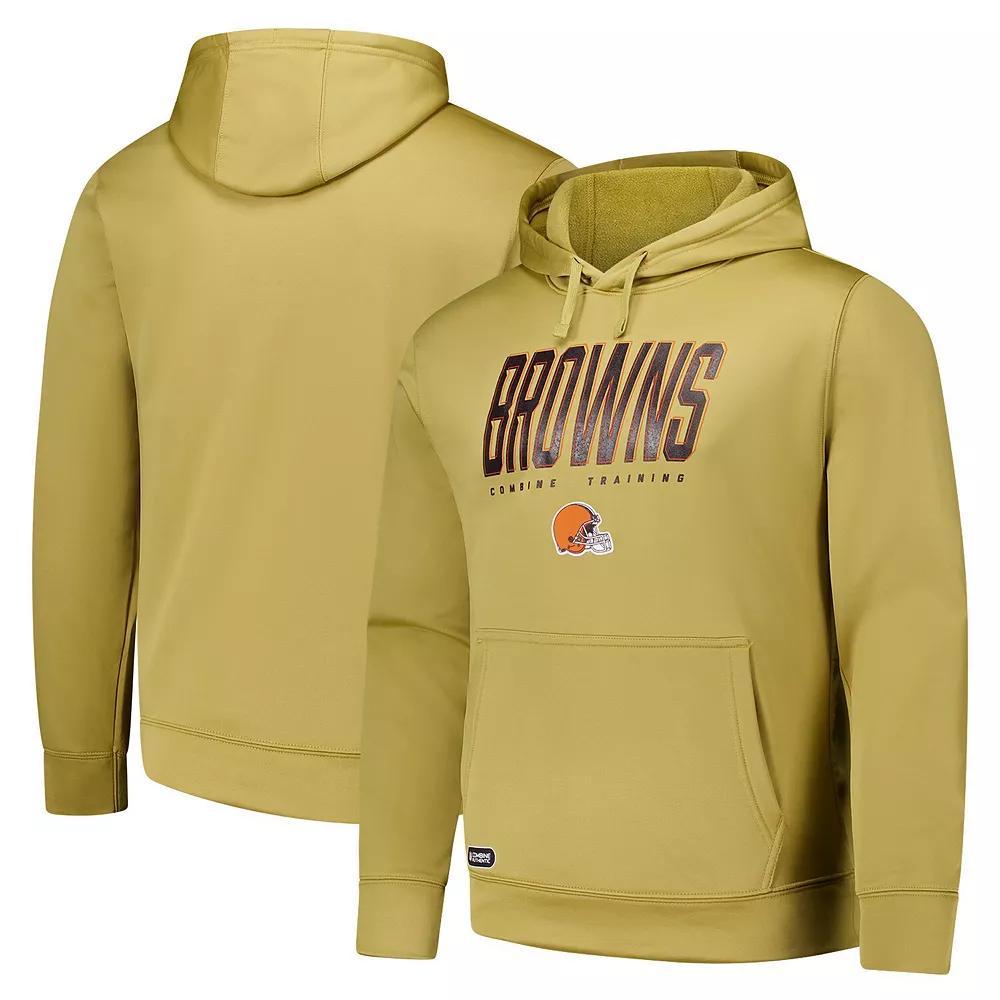 Men's Gold Cleveland Browns Top Ranked Pullover Hoodie, Size: Medium Product Image