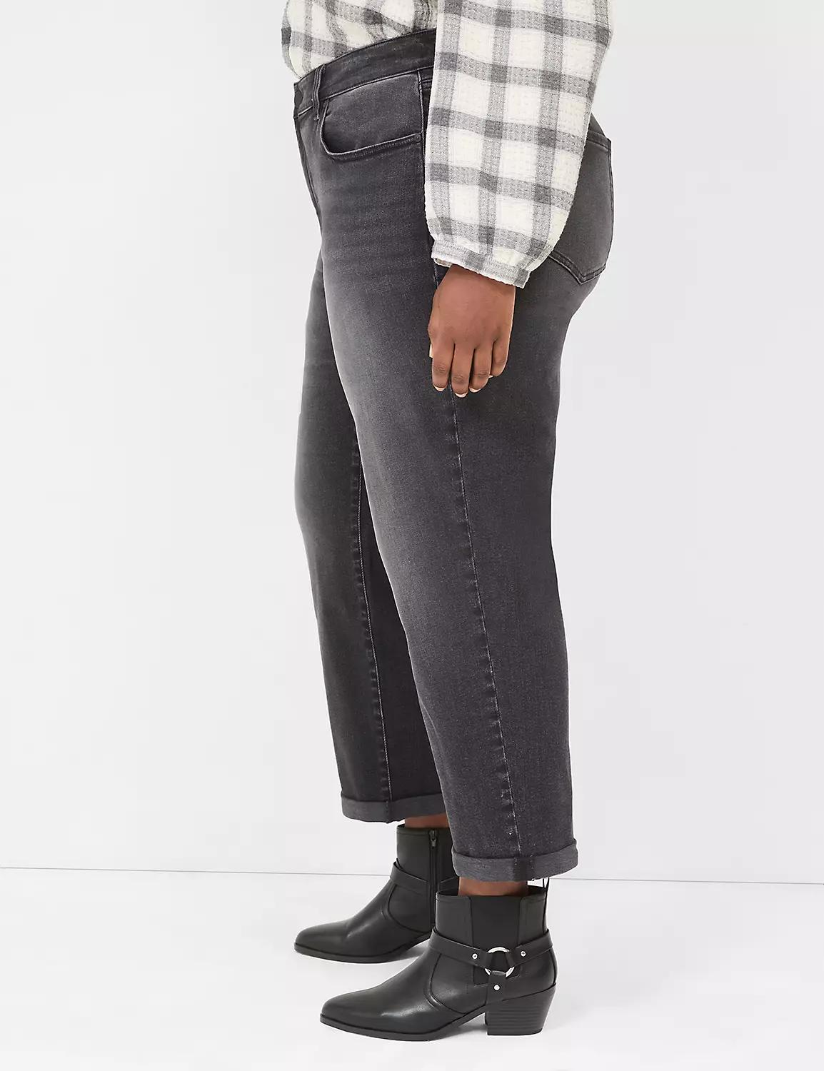 Boyfriend Fit Black Jean Product Image