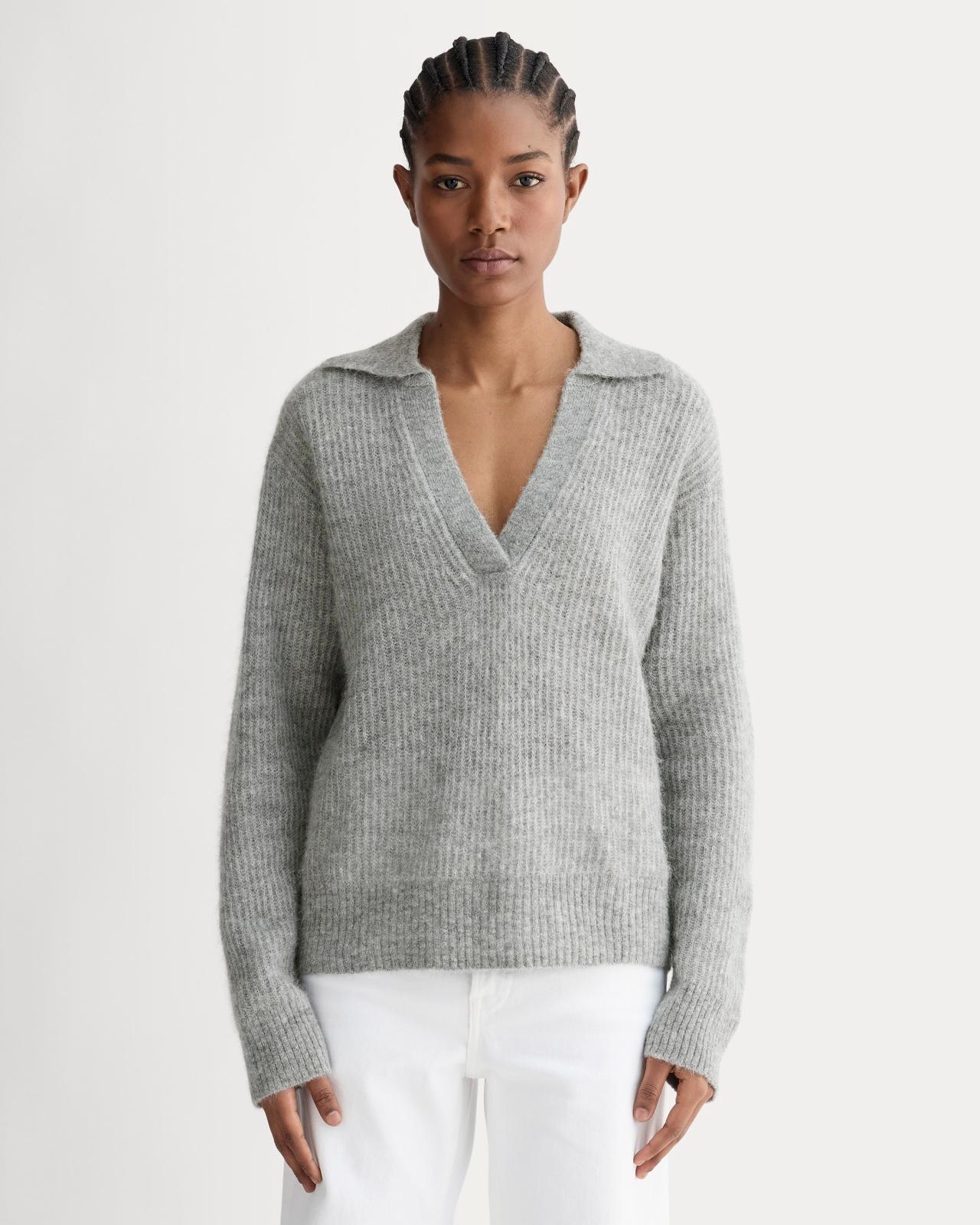 Womens Oversized Polo in Alpaca Sweater by Everlane Product Image