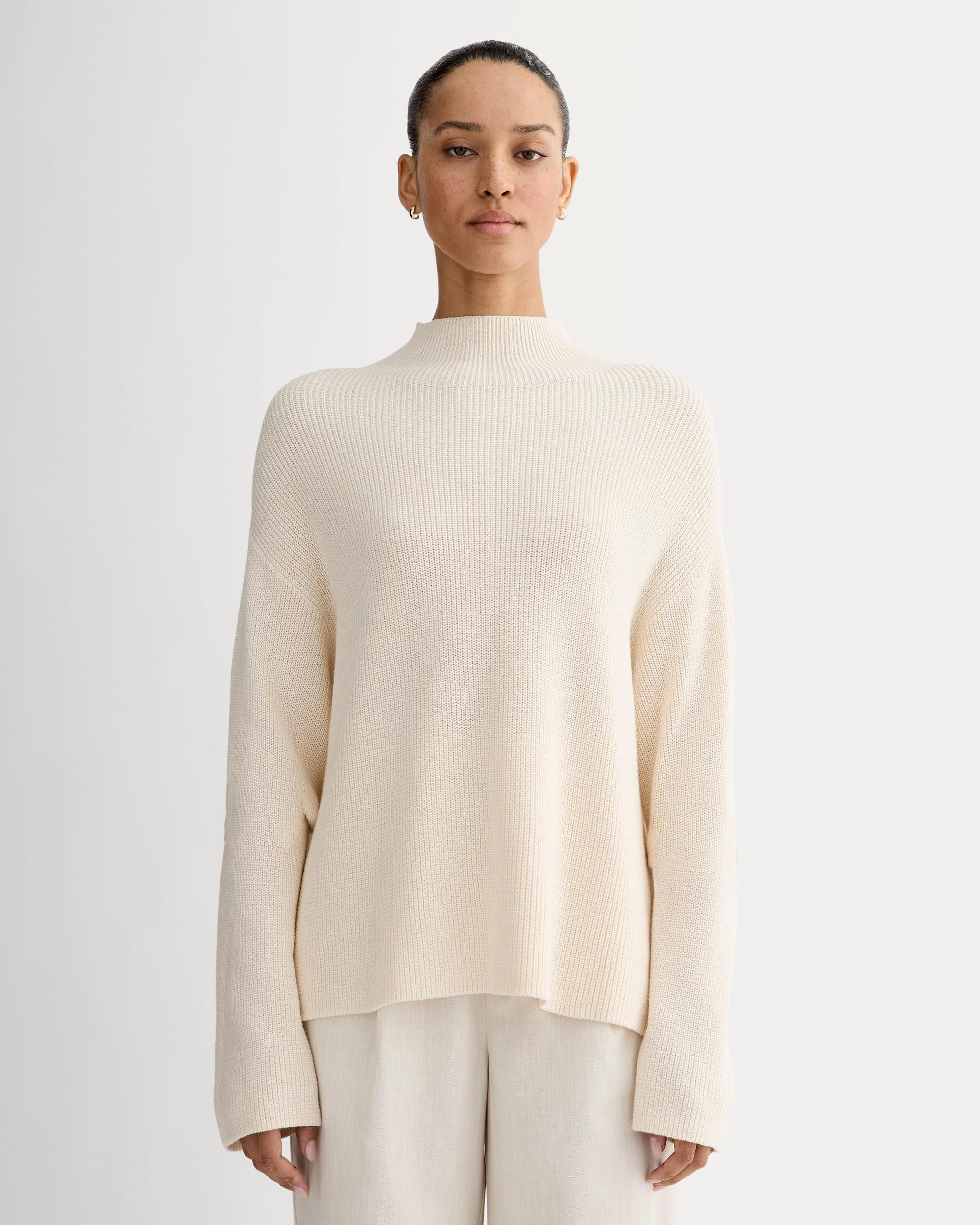 Womens Slouchy Funnel Neck in Everyday Cotton Sweater by Everlane Product Image