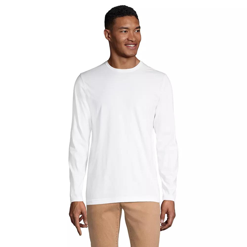 Big & Tall Lands' End Supima Crewneck Tee, Men's,  Product Image