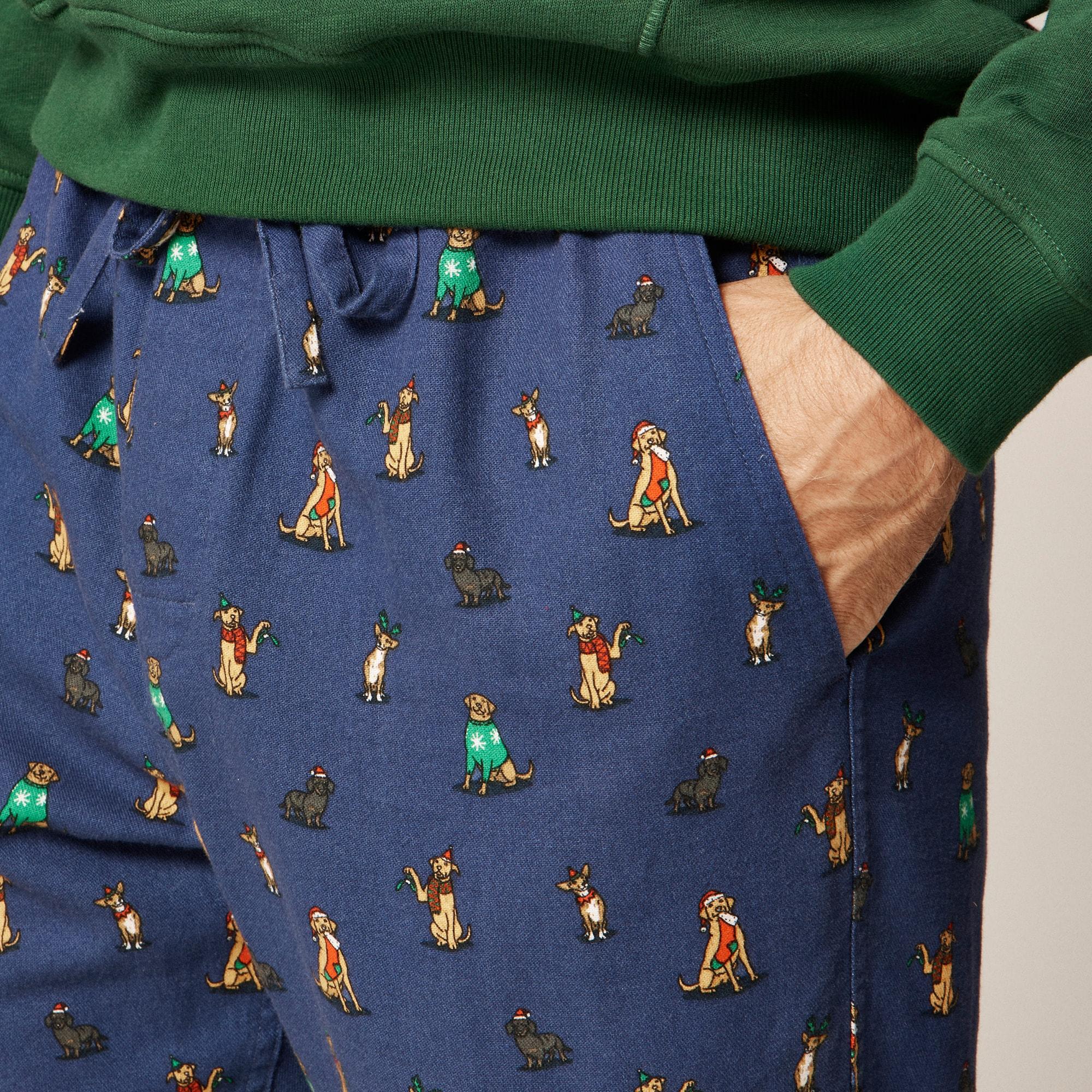 Flannel pajama pant in print Product Image