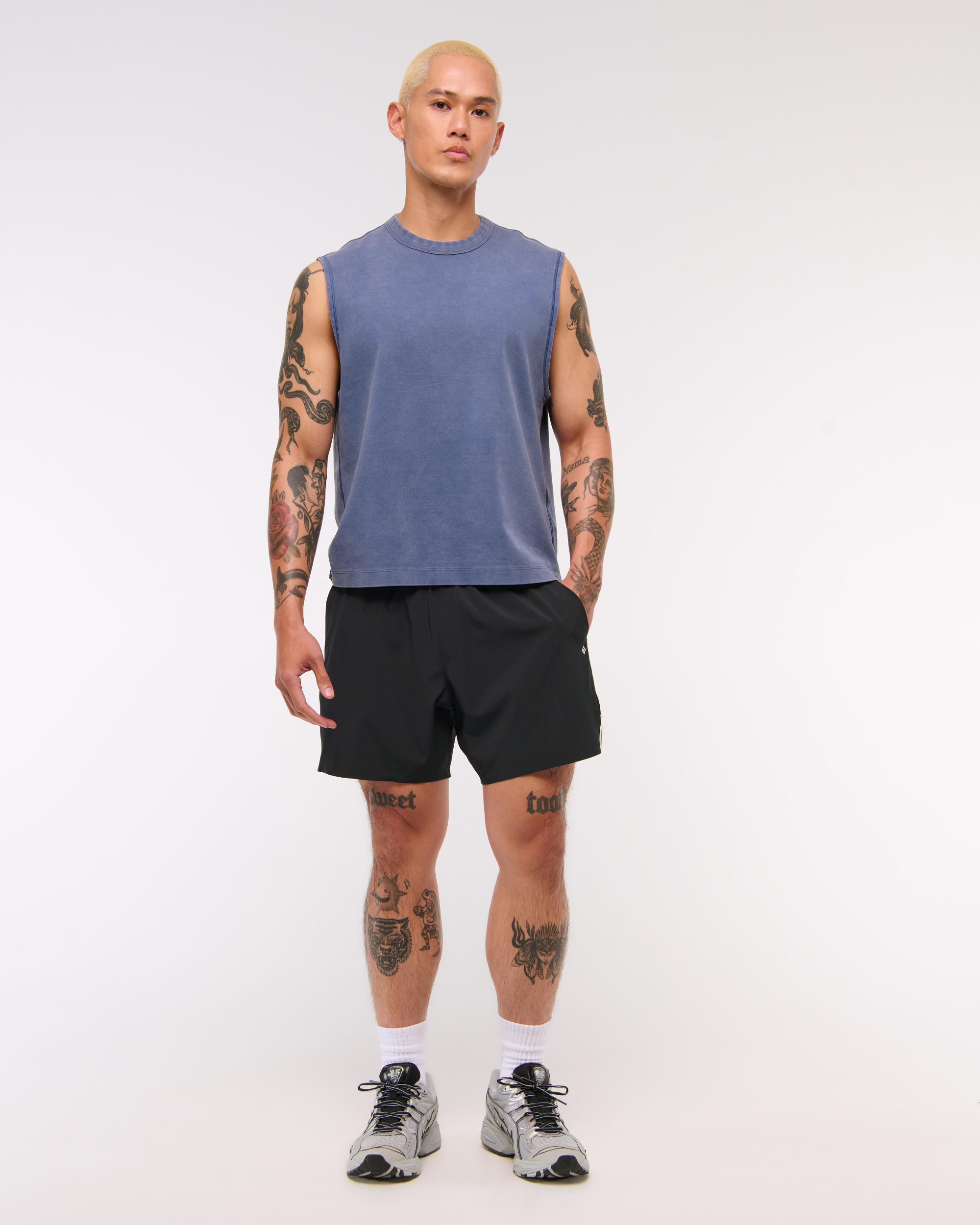 YPB Active Cropped Heavyweight Cotton Tank Product Image