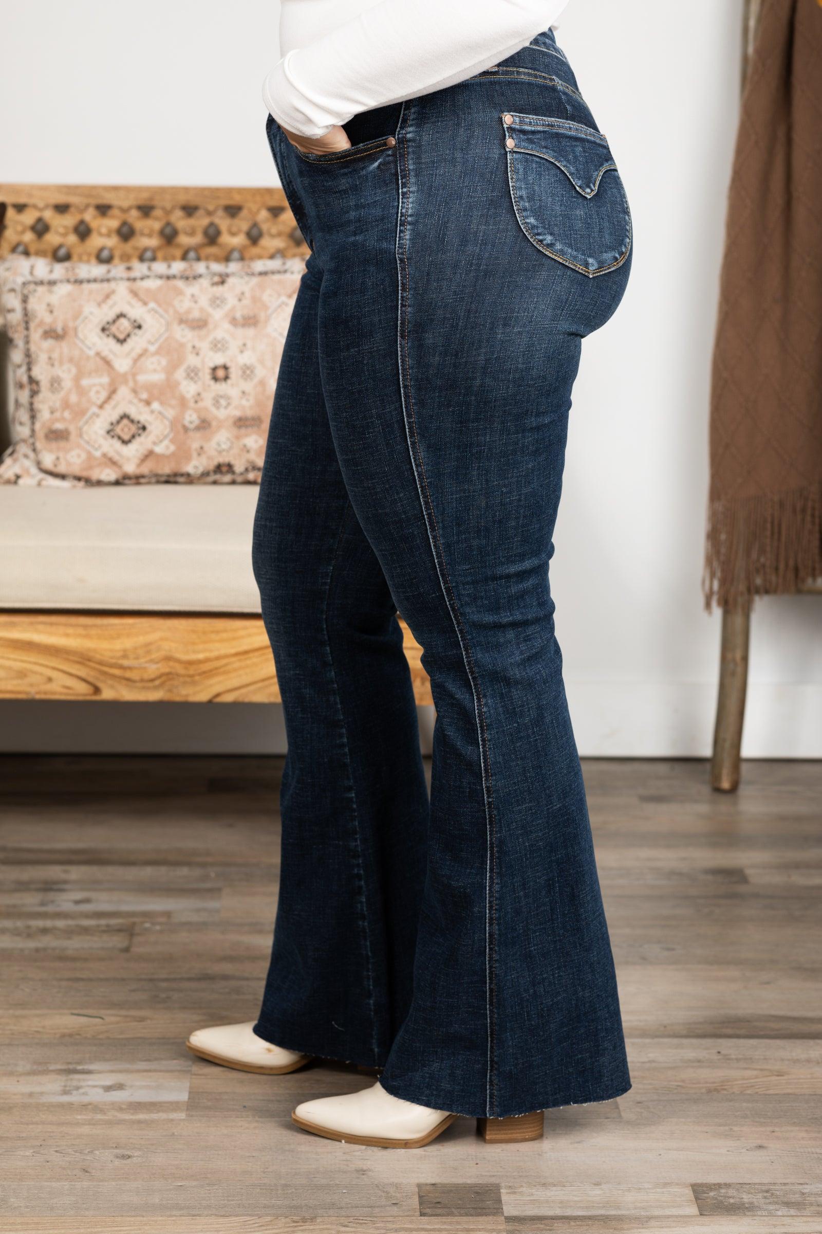 Judy Blue Dark Wash Tummy Control Flare Jean Product Image