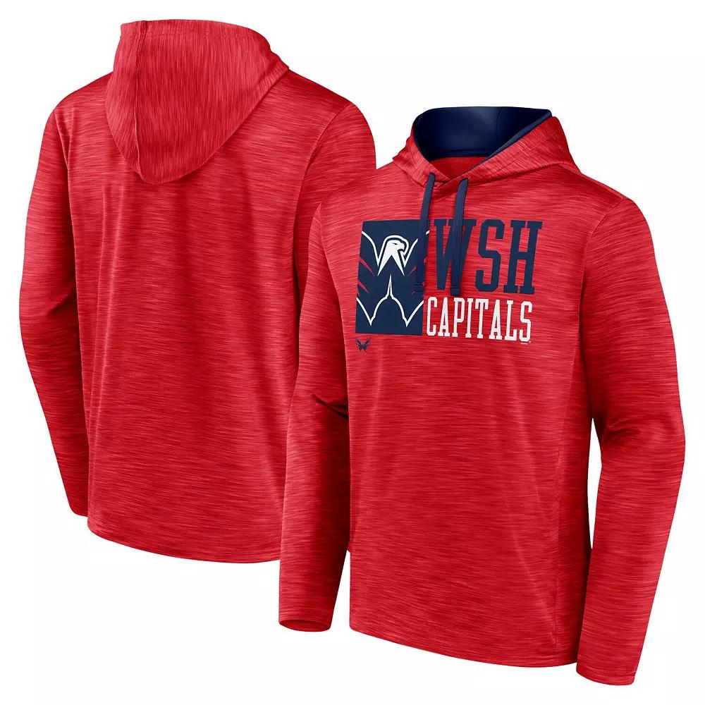 Men's Fanatics Red Washington Capitals Never Quit Pullover Hoodie,  Product Image