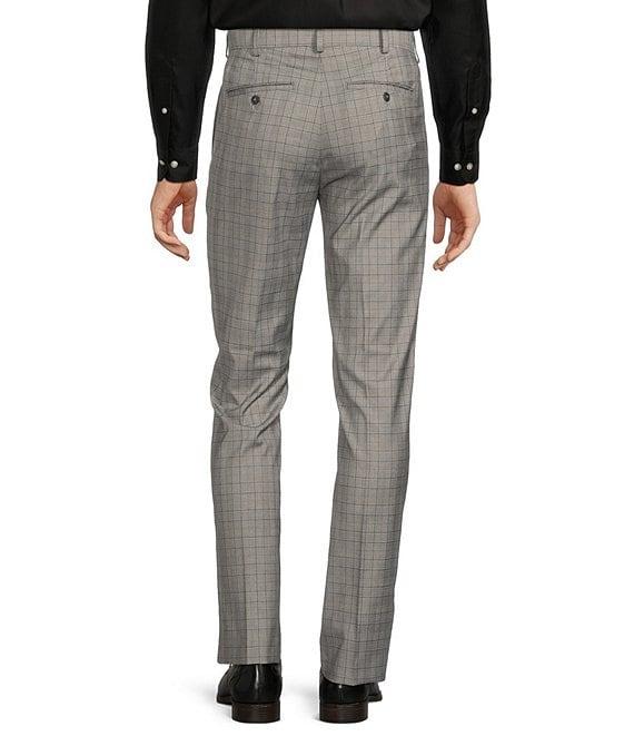 Roundtree & Yorke travelSMART Straight Fit Plaid Ultimate Comfort Dress Pant Product Image