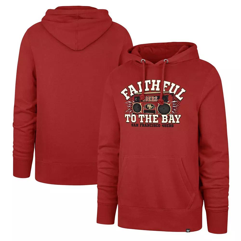 Men's '47 Scarlet San Francisco 49ers Faithful to the Bay Regional Headline Pullover Hoodie,  Product Image