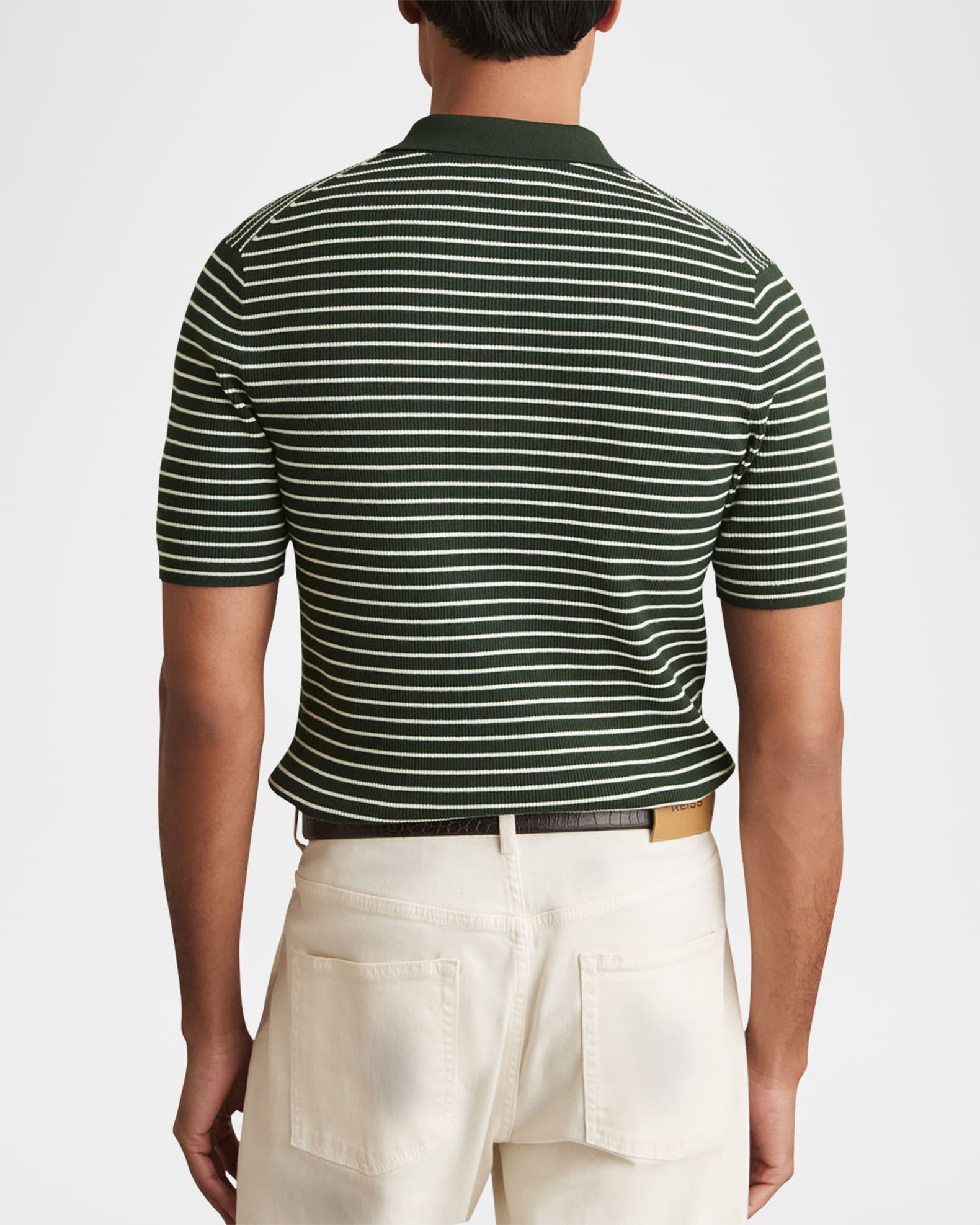 Men's Fallow Striped Half-Zip Polo Sweater Product Image