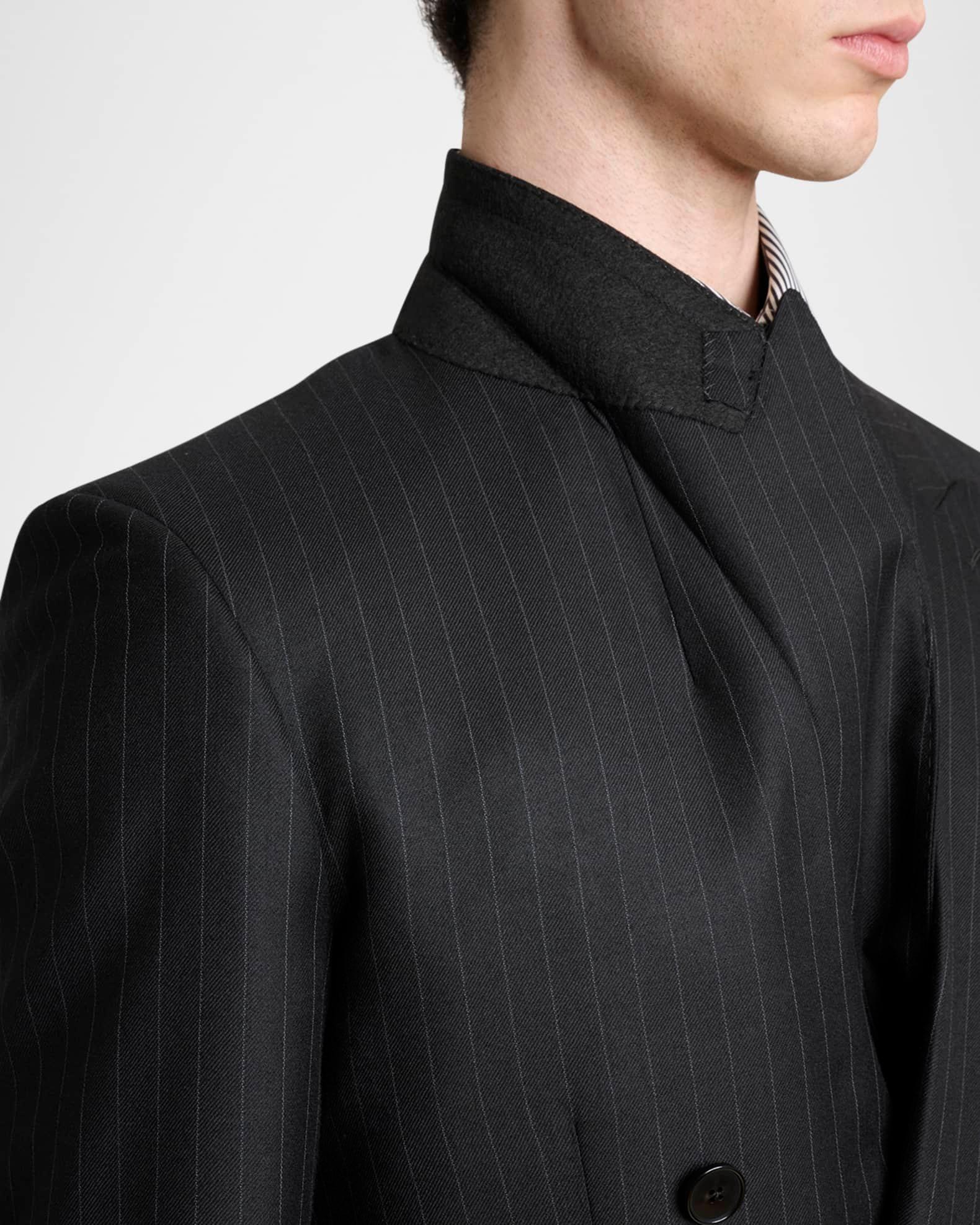 Men's Double-Breasted Pinstripe Sport Coat Product Image