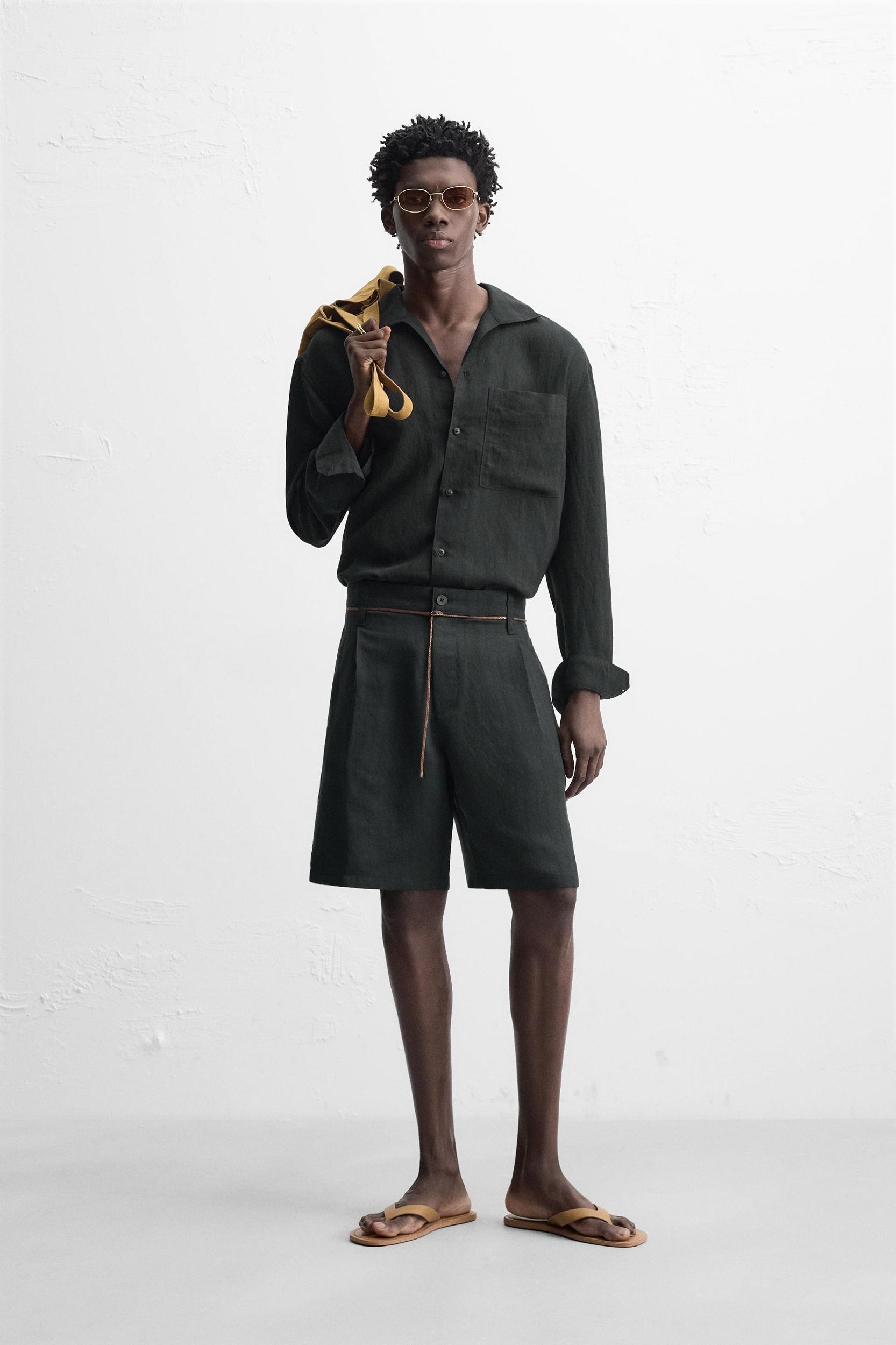 STRIPED JACQUARD SHORTS Product Image