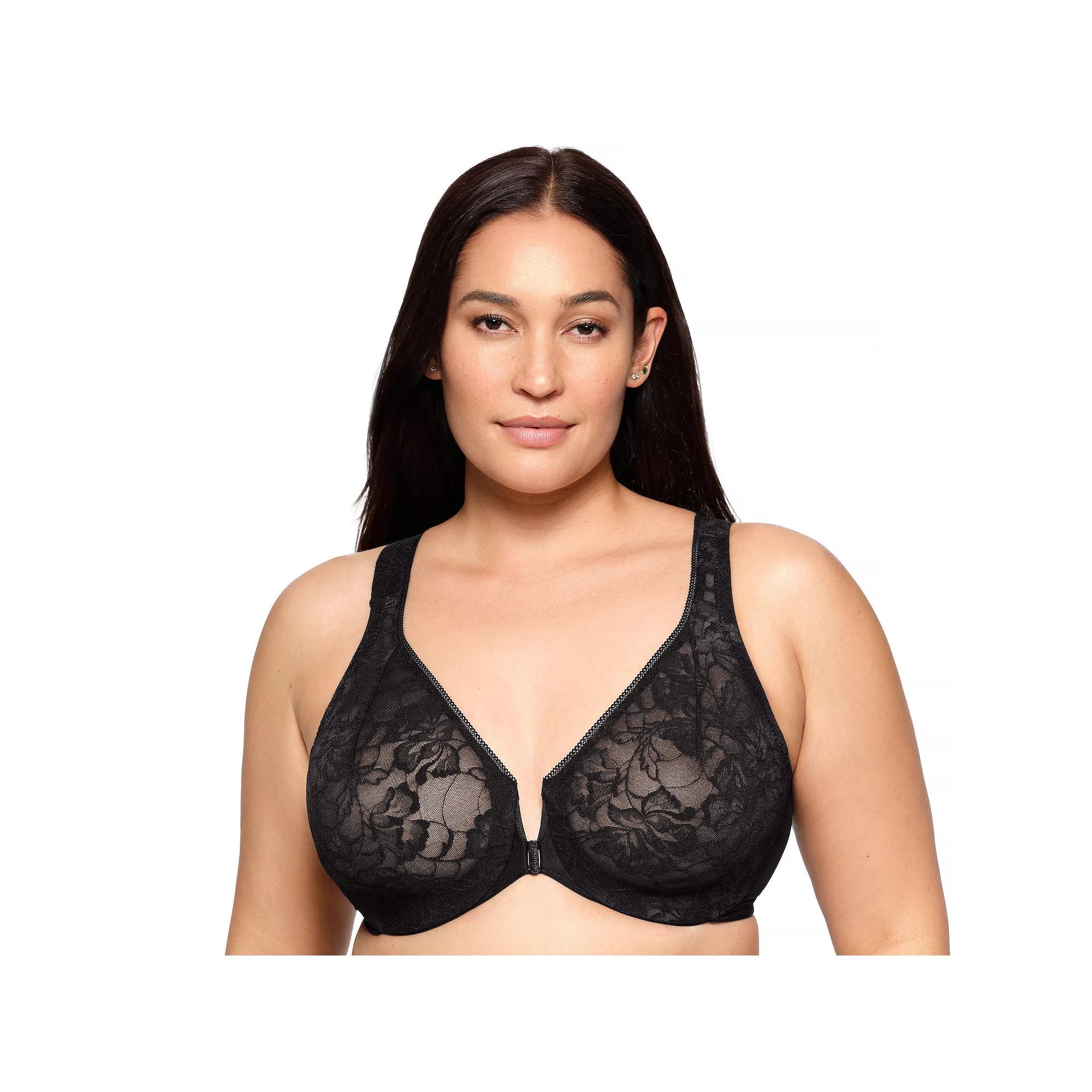 Glamorise Full-Figure Wonderwire Front Close Stretch Lace Bra 9246, Women's,  Product Image