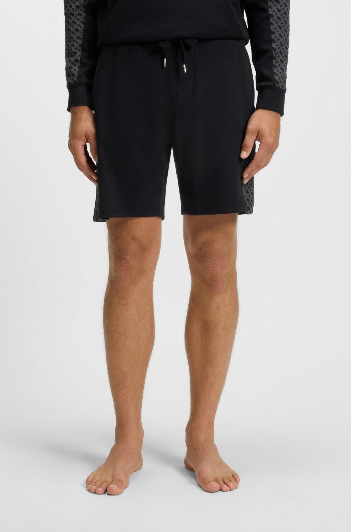  shorts with monogram-pattern panels Product Image