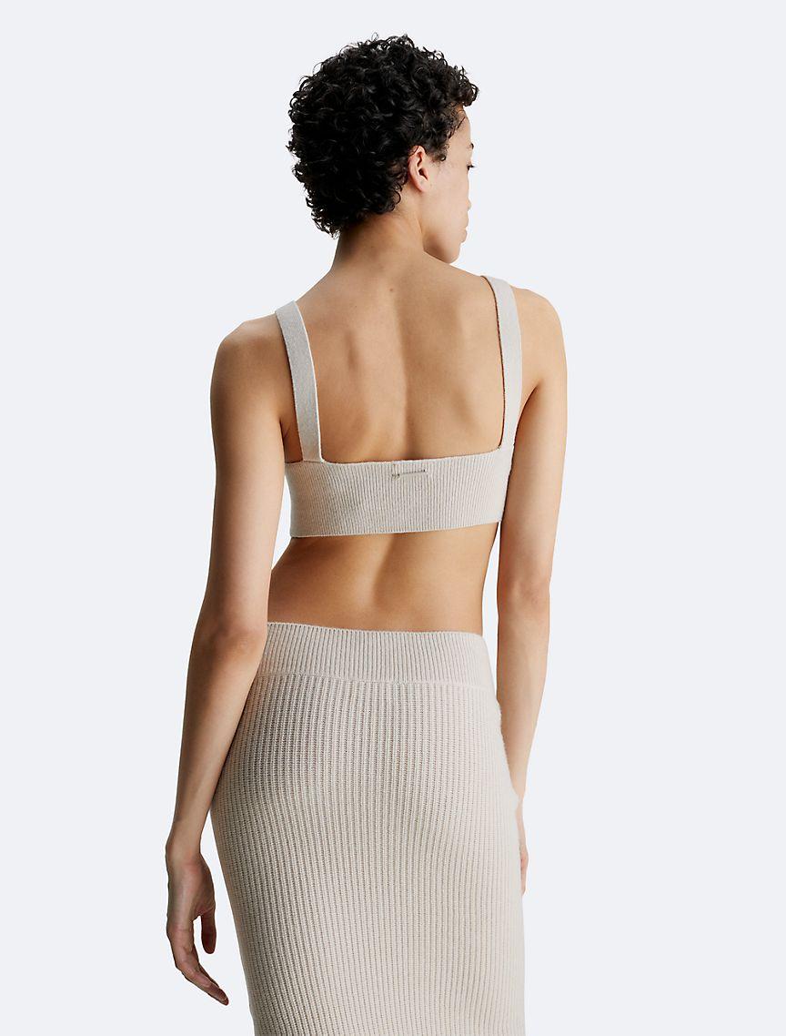 Ribbed Wool Blend Bralette Product Image