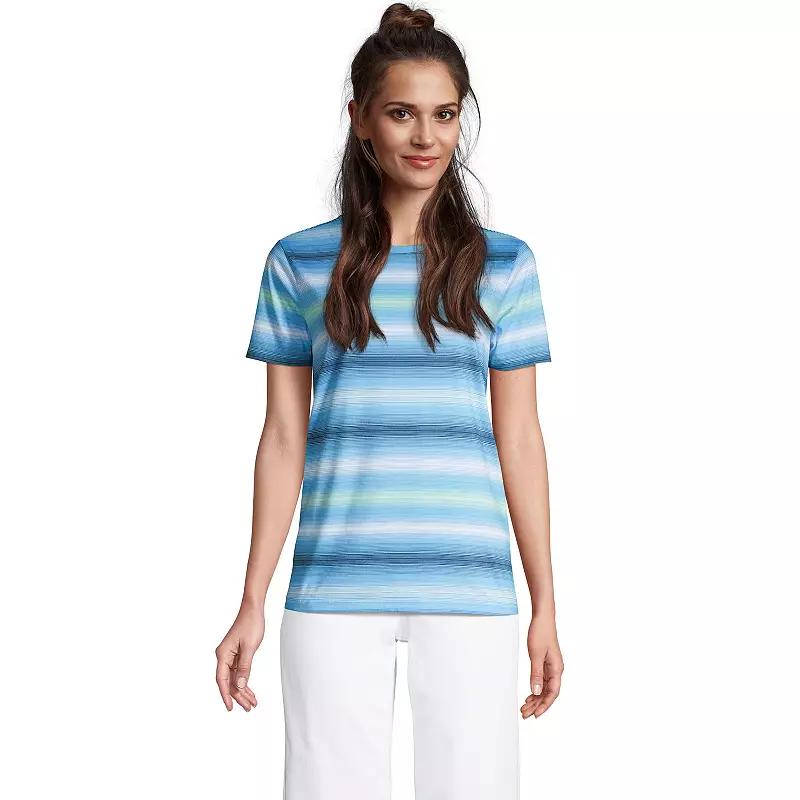 Women's Lands' End Relaxed-Fit Supima Cotton Crewneck Tee,  Product Image