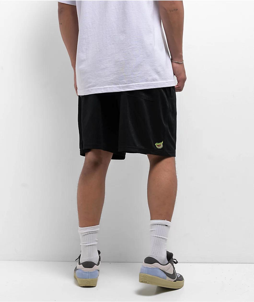 Empyre Colby Ultra Wide Blue Wash Denim Skate Shorts Product Image