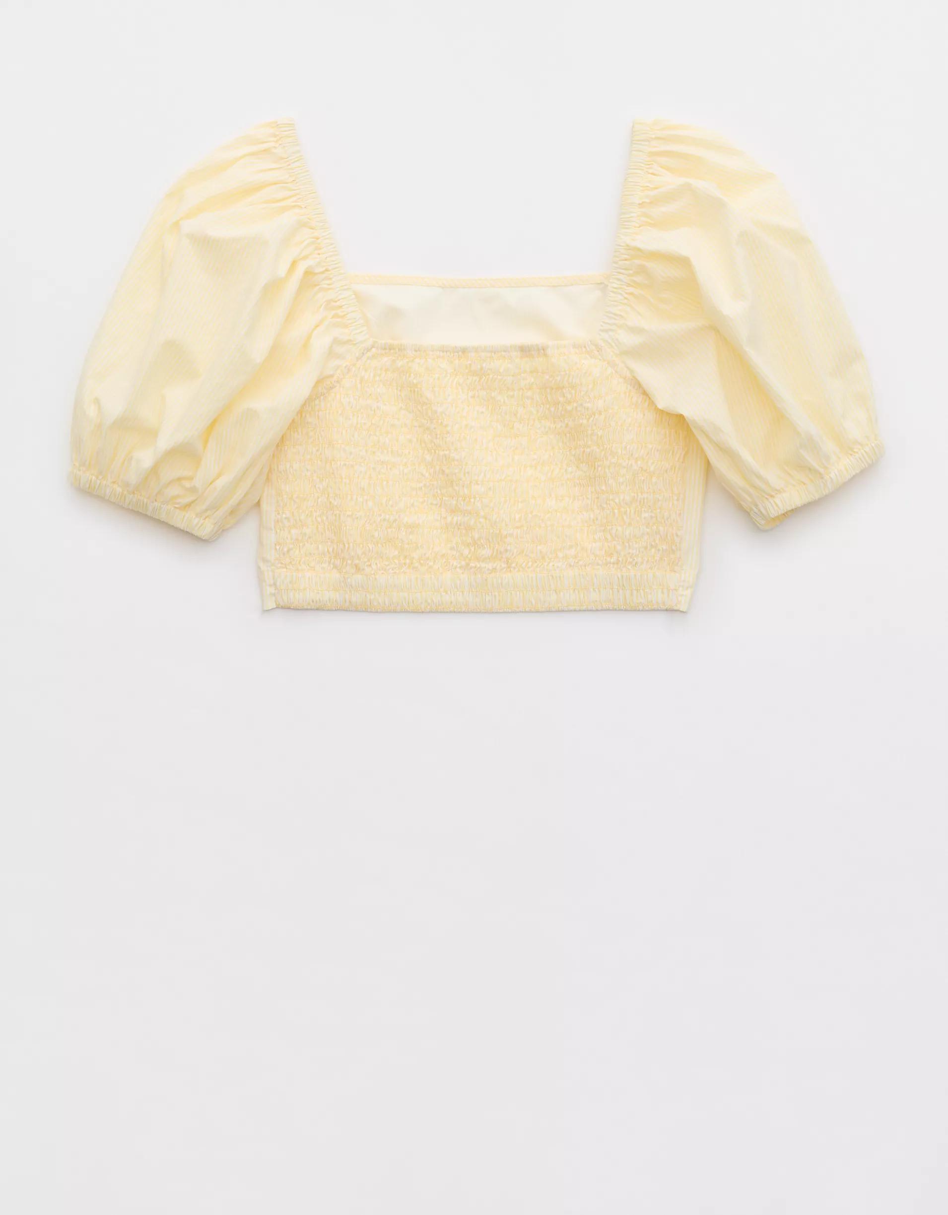 Aerie Puff Sleeve Square Neck Top Product Image