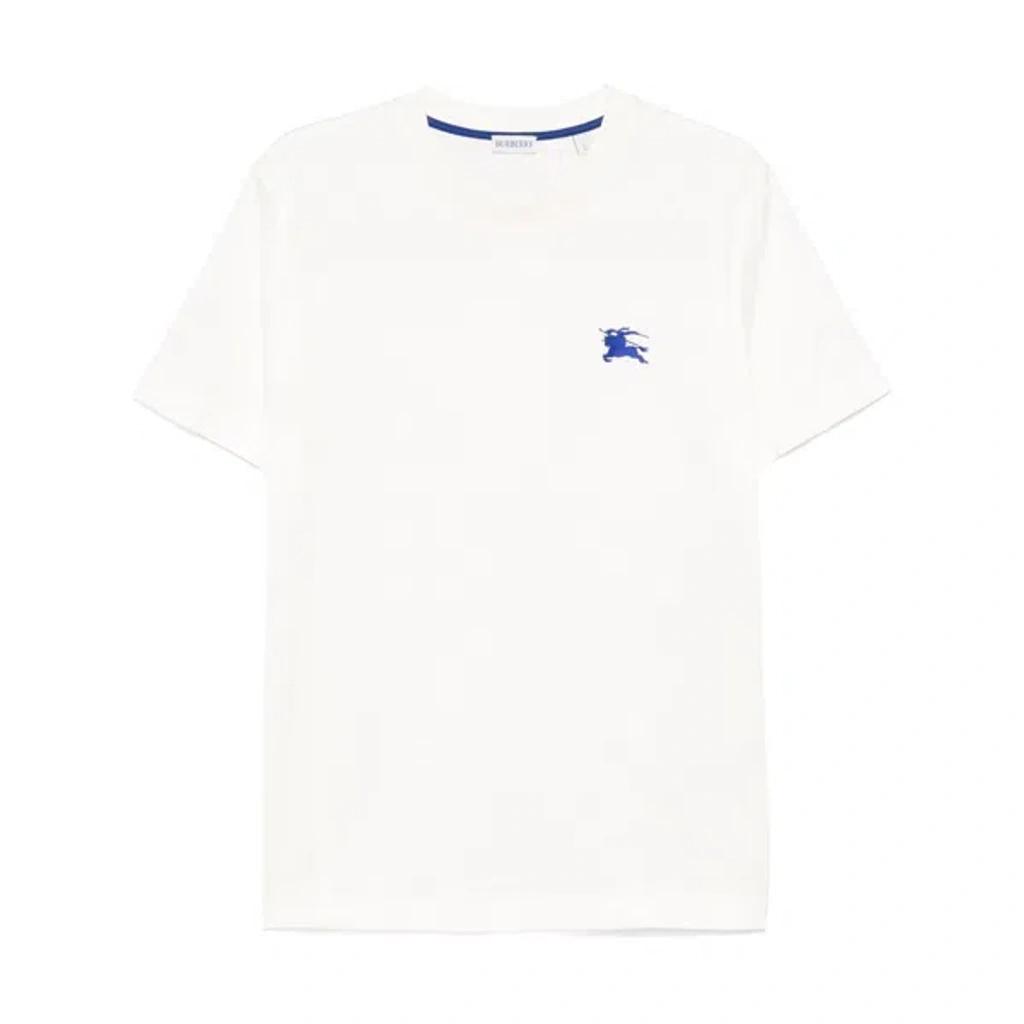 White Embroidered T-Shirt Product Image