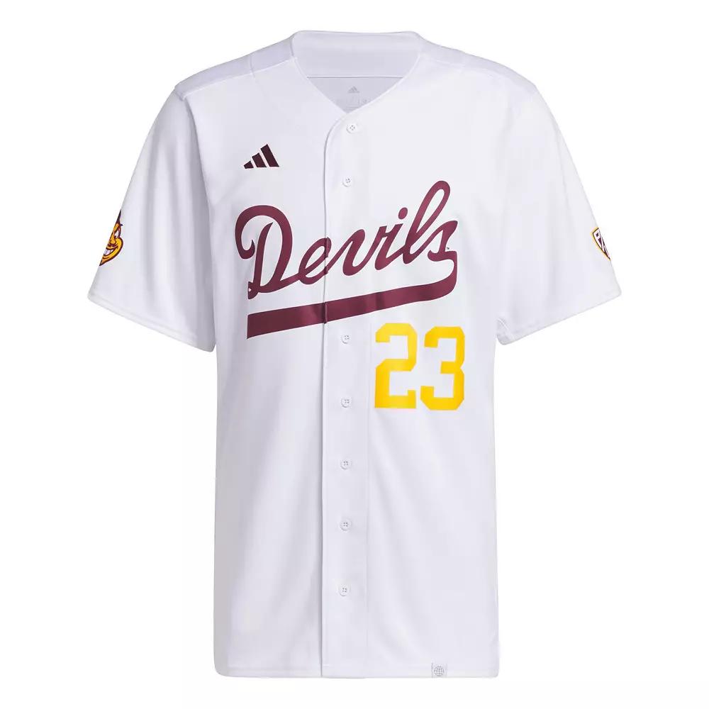 Men's adidas White Arizona State Sun Devils Team Baseball Jersey,  Product Image
