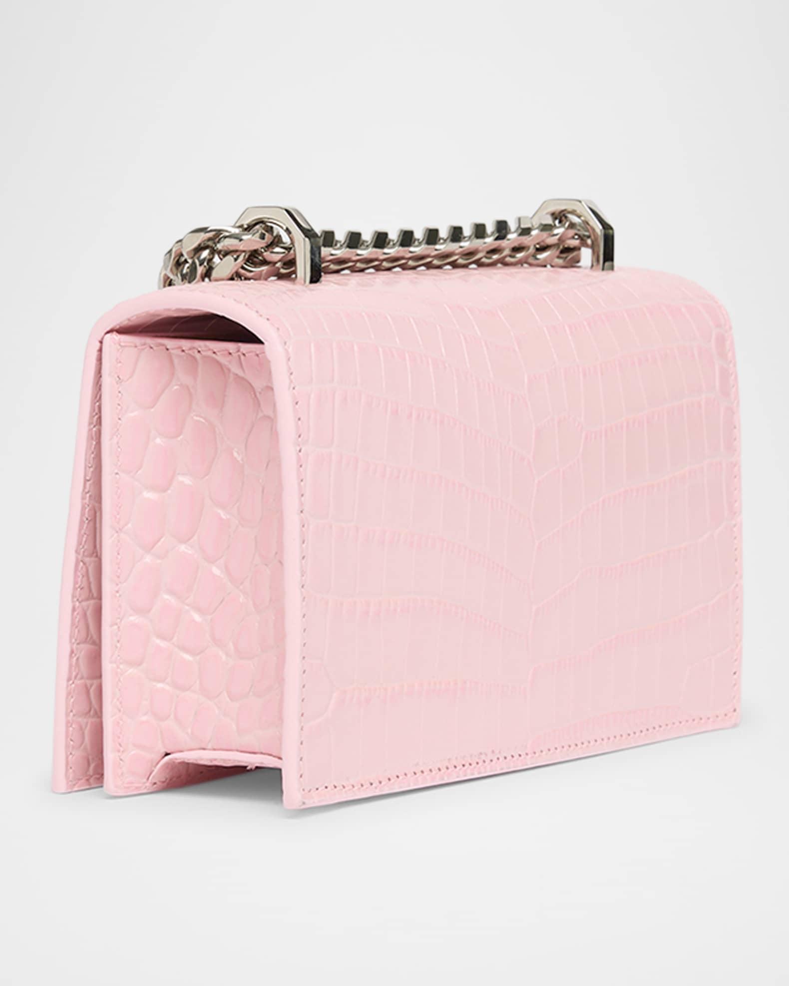 Jeweled Mini Mock-Croc Satchel Bag Product Image