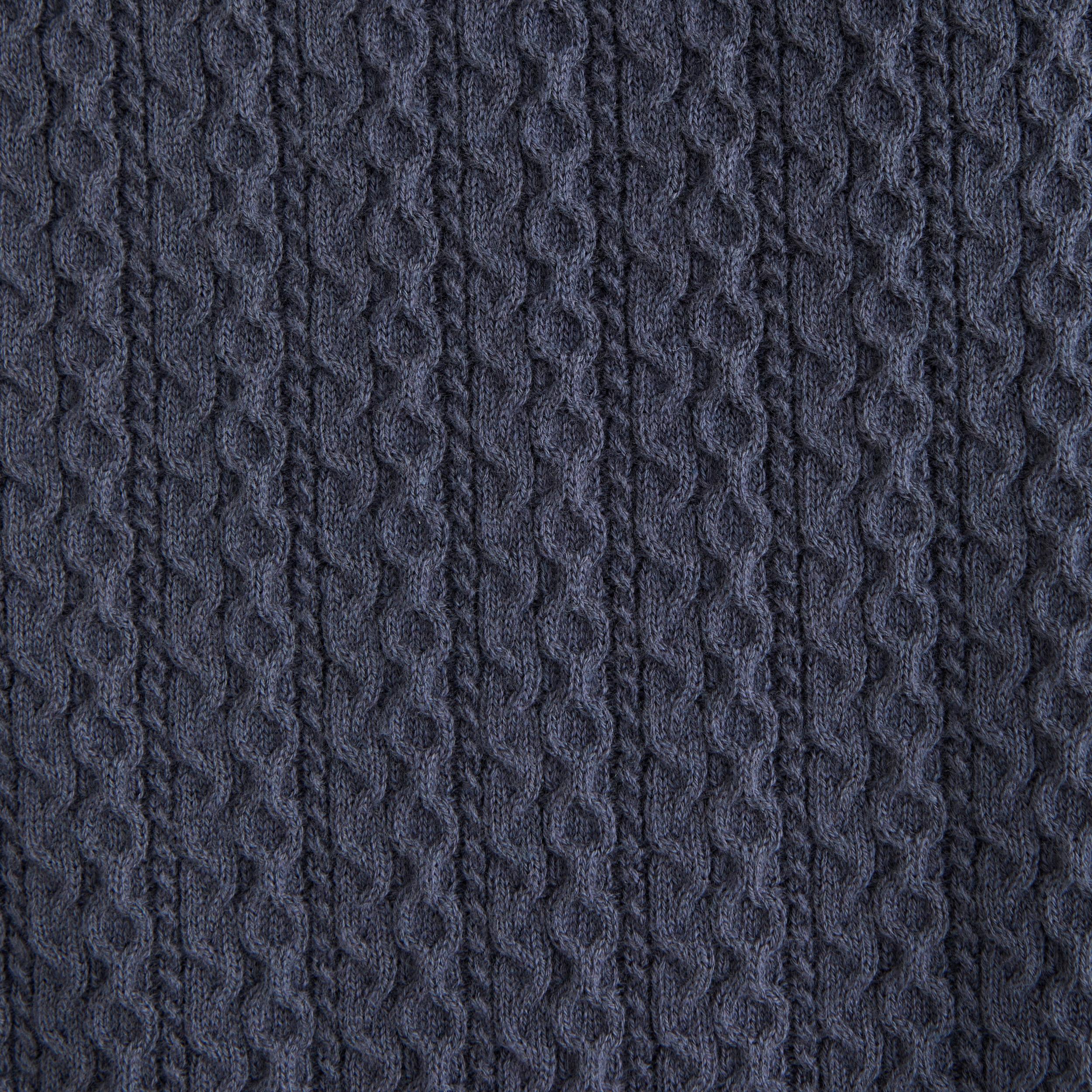 Cable Button-Through Sweater Polo Product Image