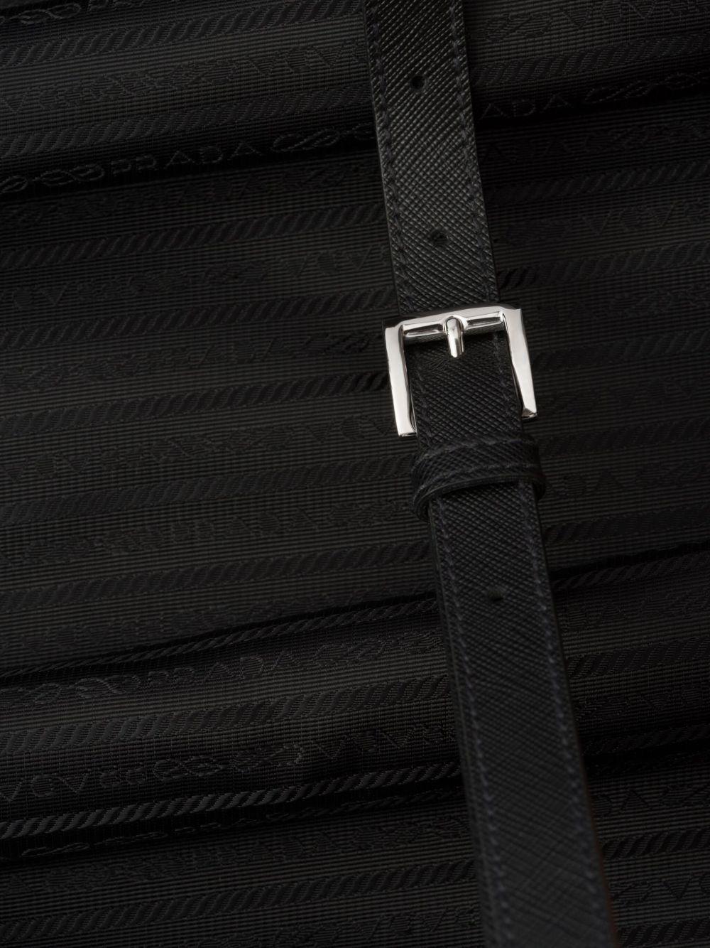 triangle-logo leather suitcase Product Image