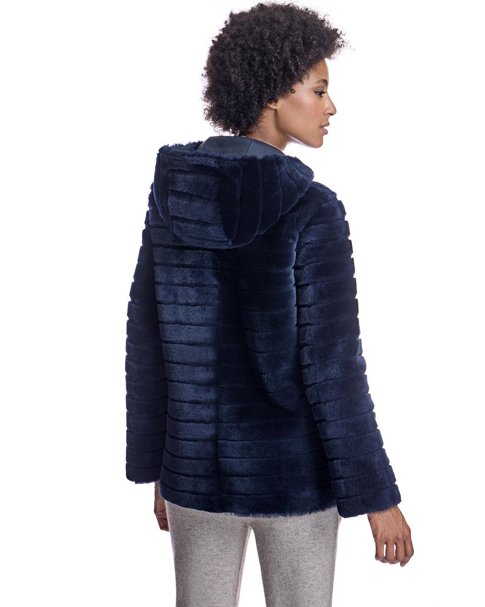 Hooded Shearling Jacket Product Image