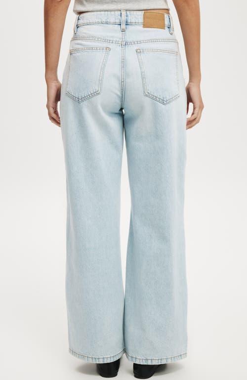 Cotton On Women's Relaxed Wide Jean in Pearl Blue at Nordstrom, Size 14 Product Image