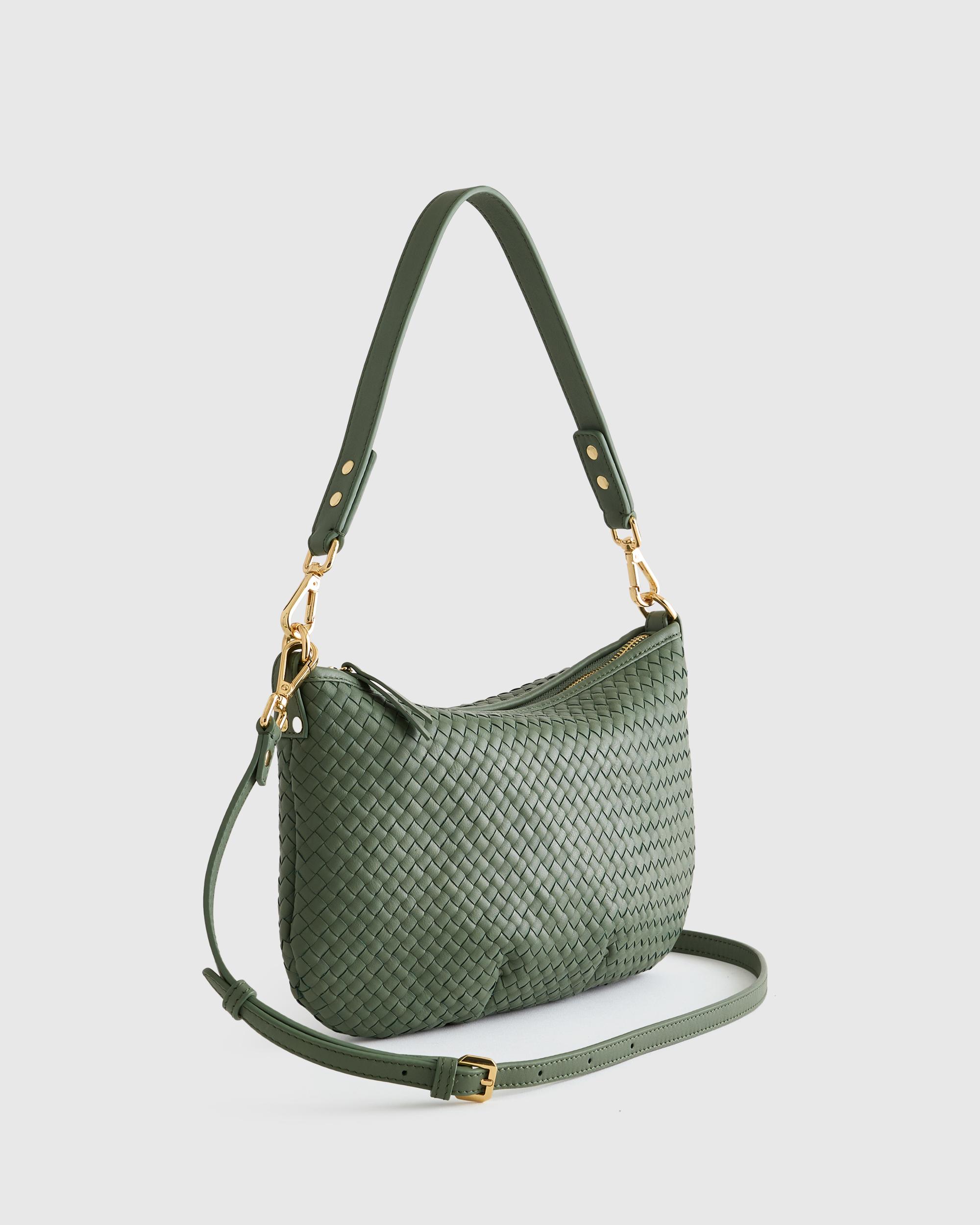 Quince | Women's Italian Handwoven Leather Mini Shoulder Bag Italian Leather Product Image
