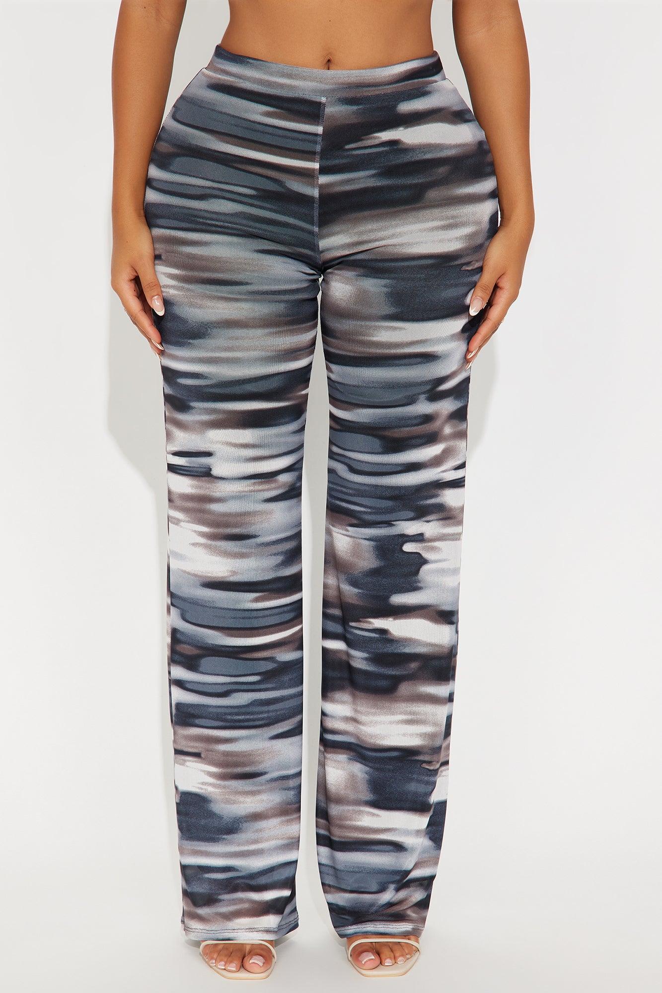 Indie Abstract Mesh Pant 33″ - Blue/combo Female Product Image