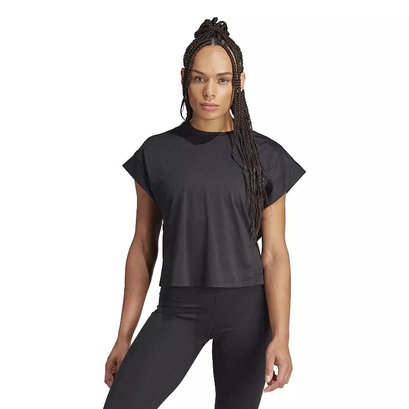 Women's adidas Cropped Studio Tee,  Product Image
