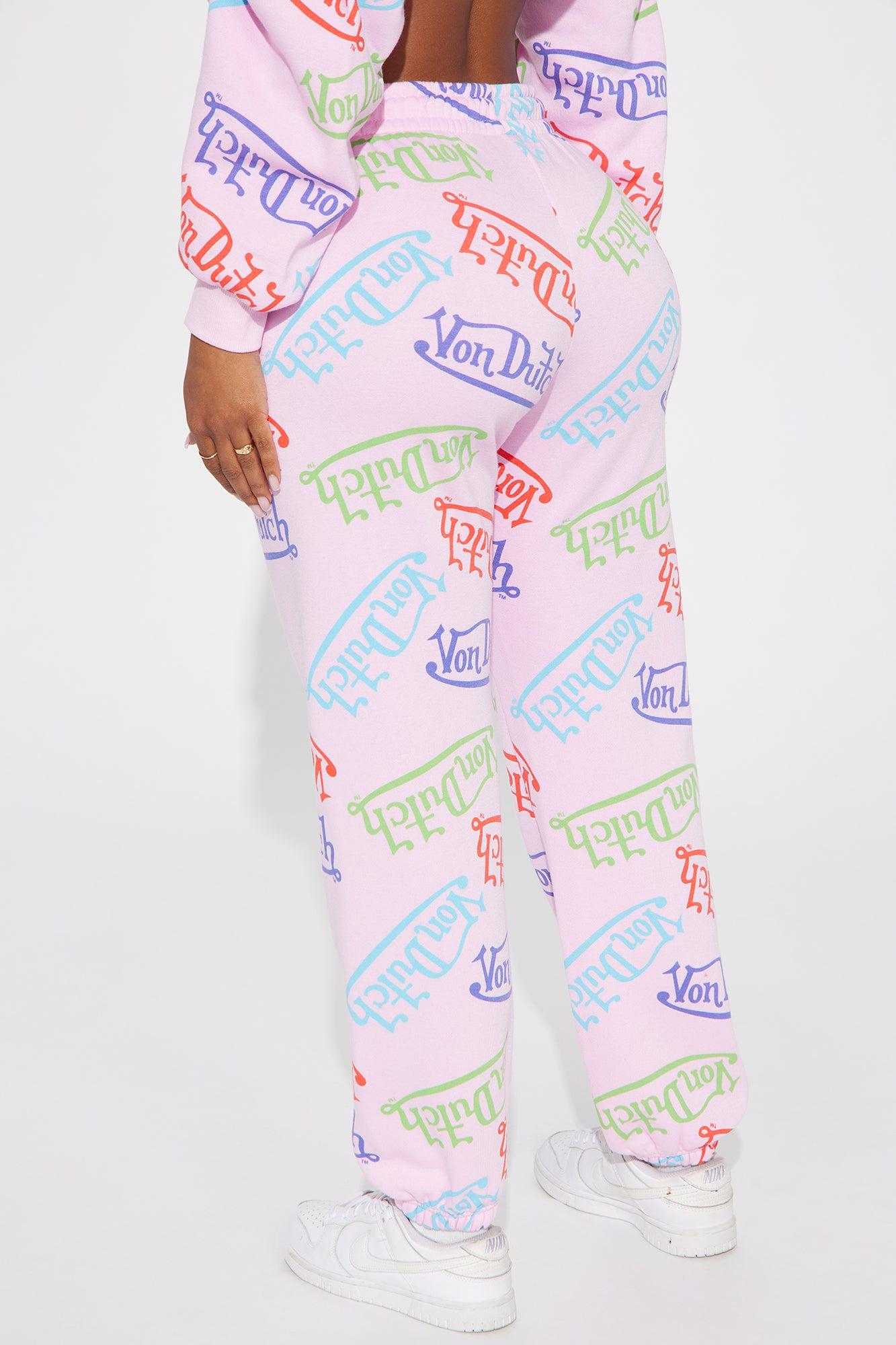 Von Dutch Colorful Logo Jogger - Pink/combo Product Image