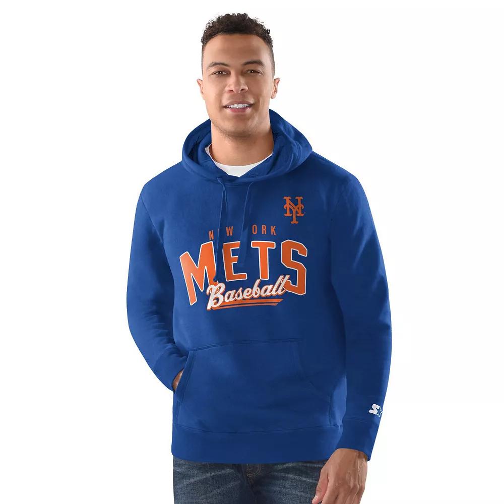 Men's Starter Royal Chicago Cubs Classic Pullover Hoodie,  Product Image