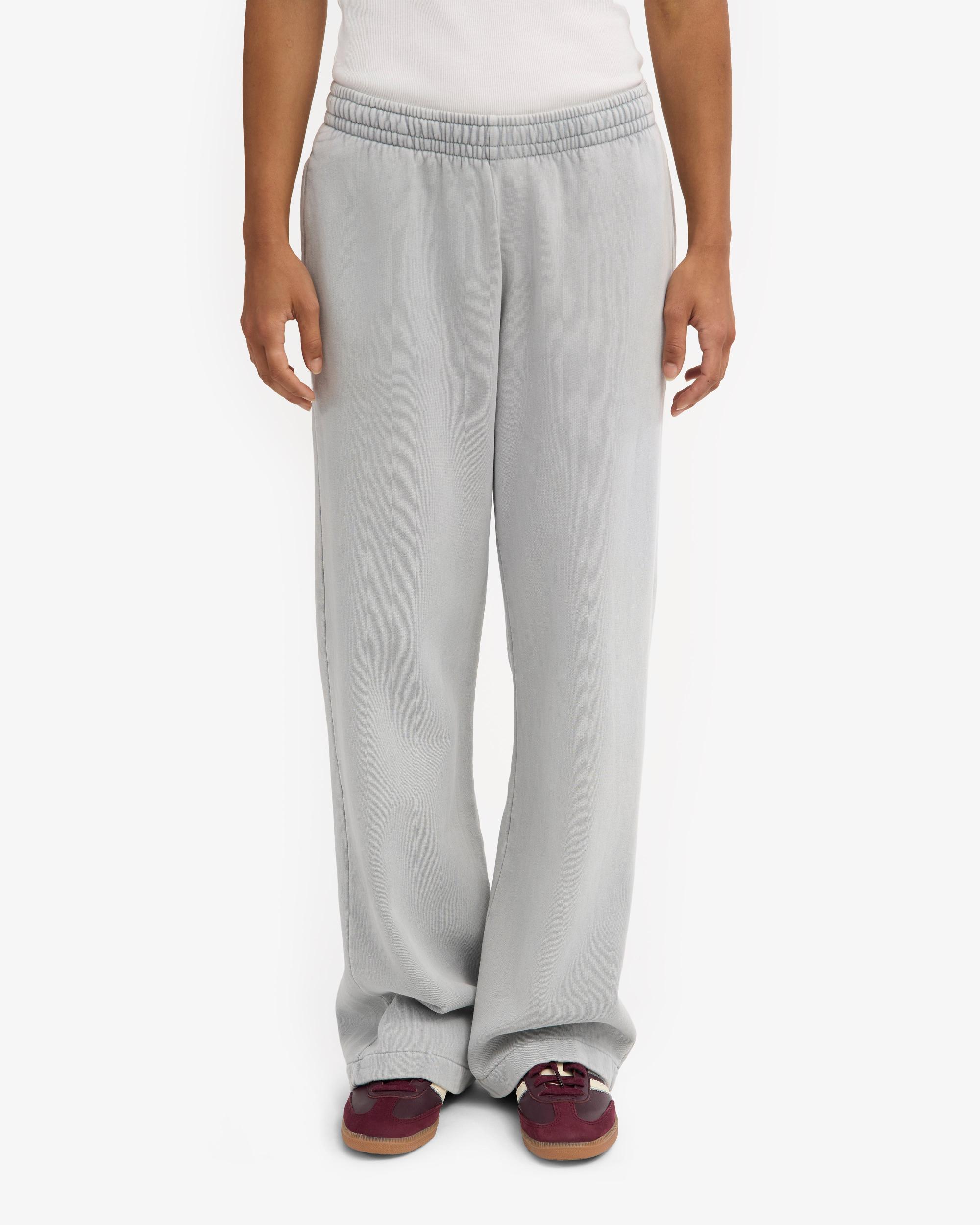 Organic Straight Leg Sweatpants - Faded Grey Product Image