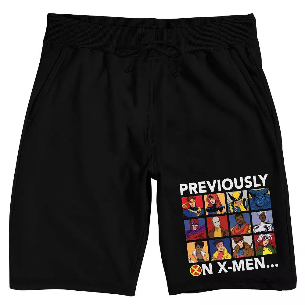 Men's X-Men 97 Previously Pajama Shorts, Size: XXL, Black Product Image