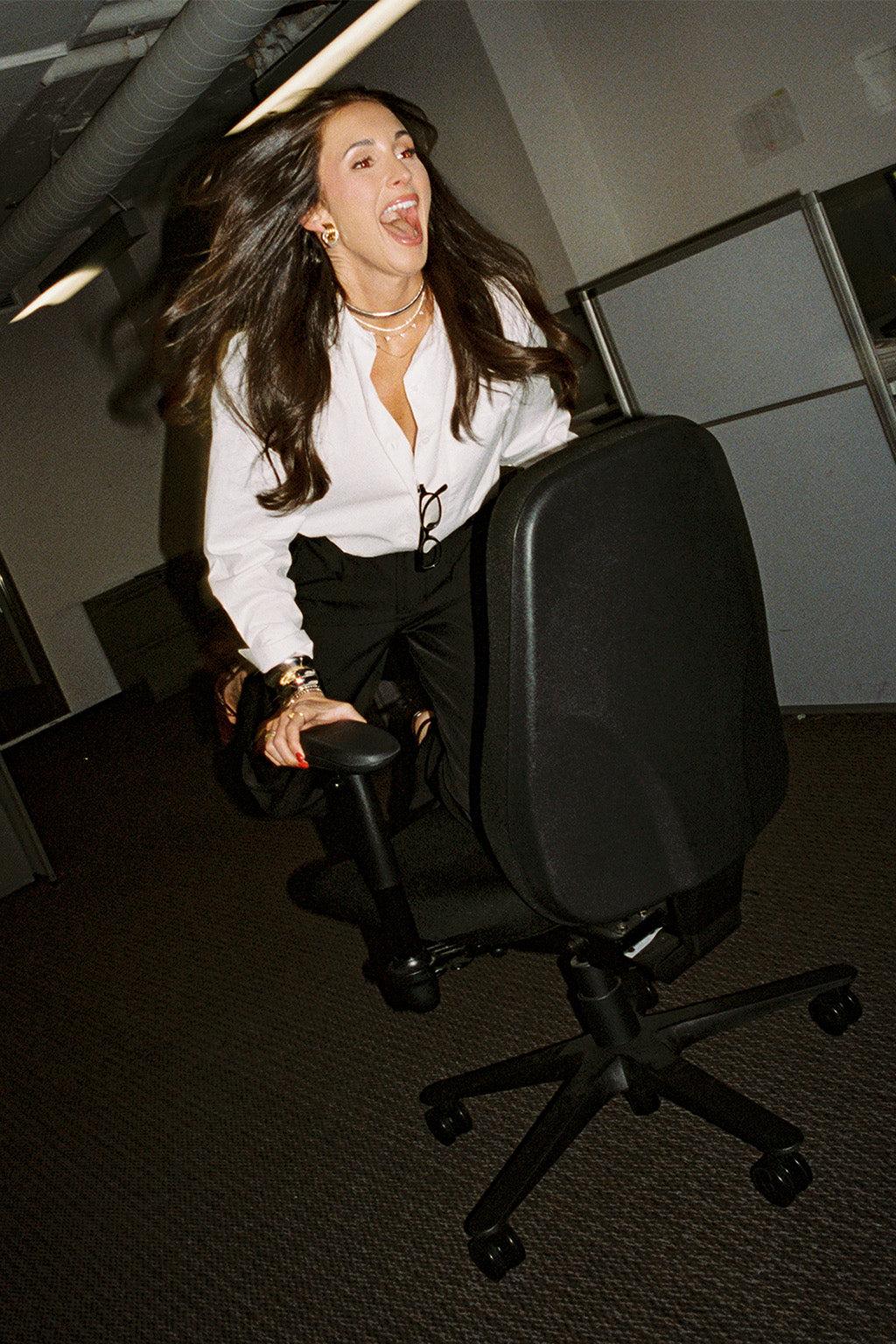 Perfect White Button Down + Pant Combo Product Image