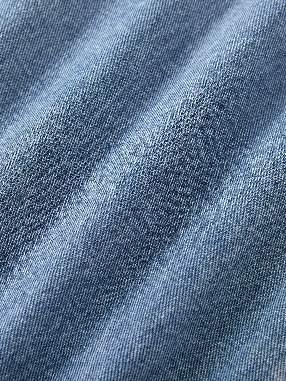 Washed Mid Waist Pocket Cargo Jeans Product Image