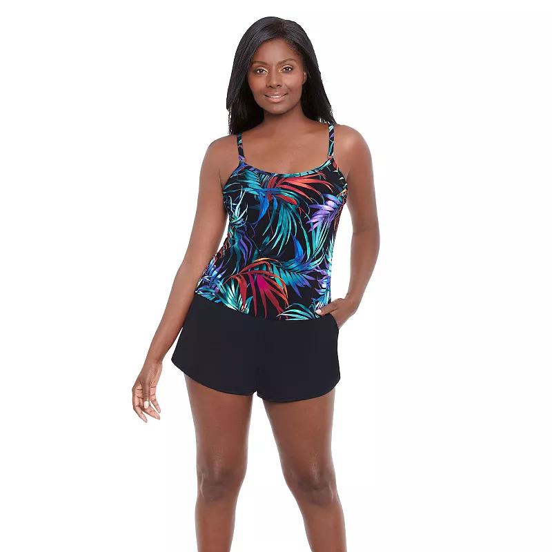 Women's Trimshaper Farrah Swim Romper,  Product Image