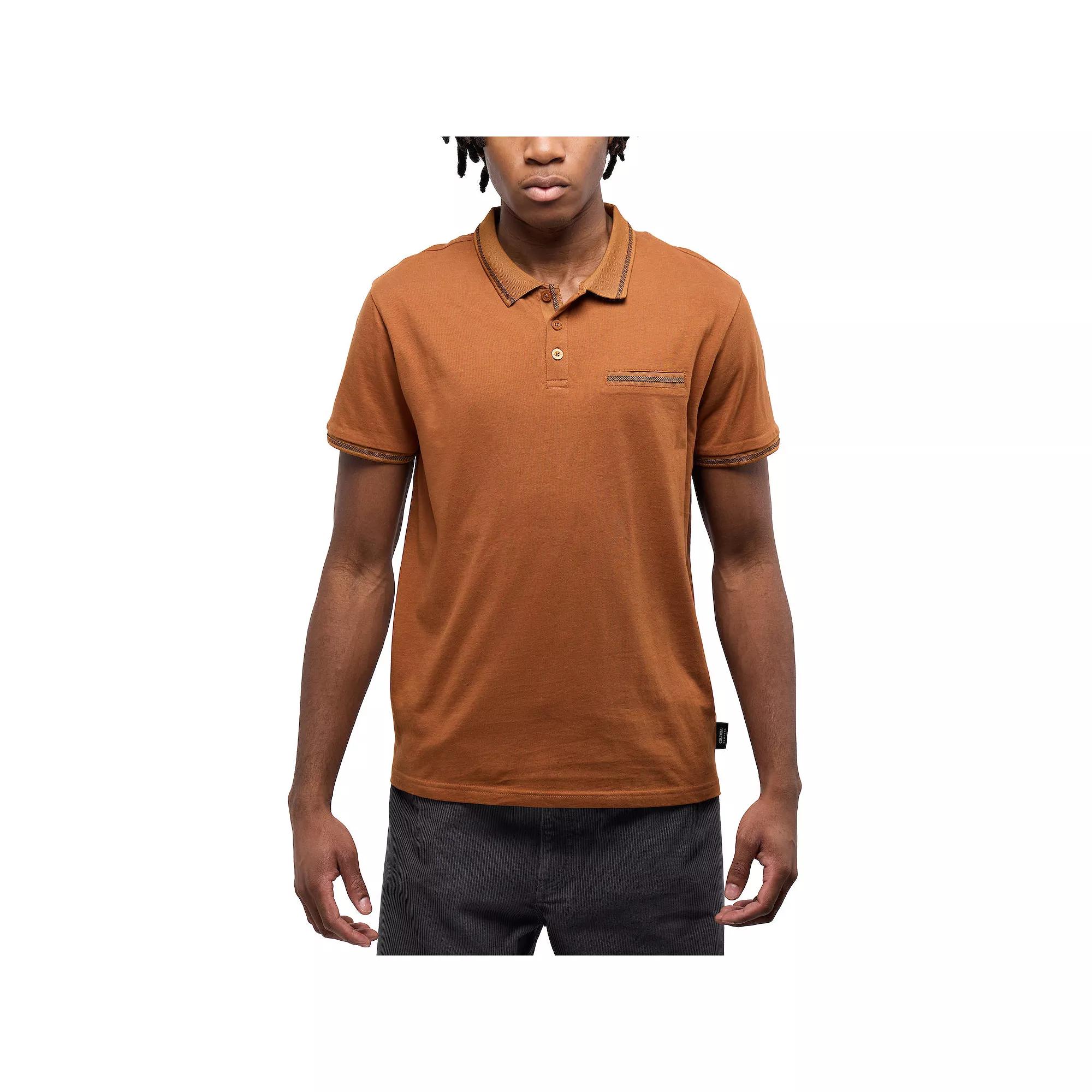 Men's Cultura Short Sleeve Polo With Chest Rib Pocket, Size: XL, Sienna Product Image