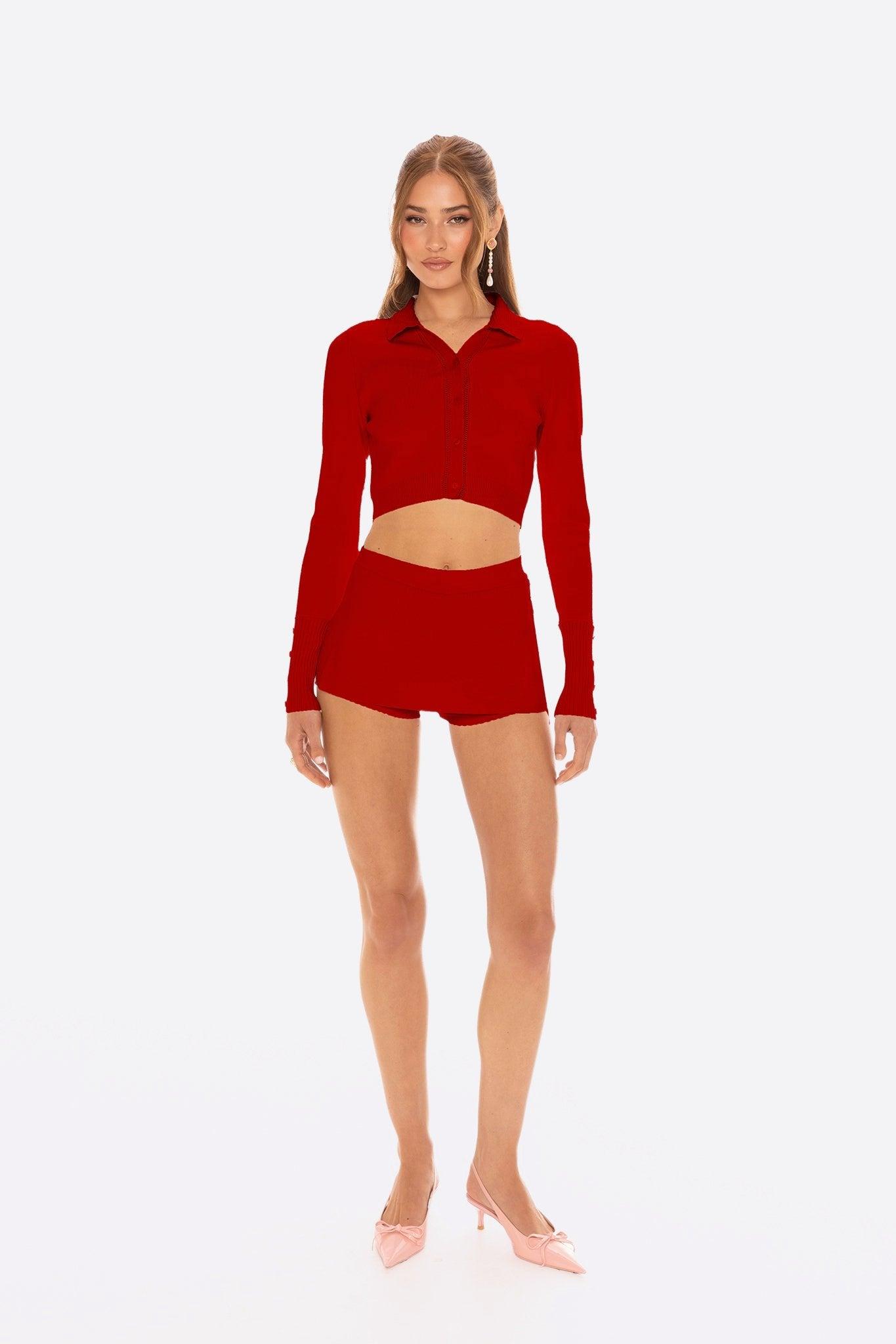 Jenna Cardigan (Red) Product Image