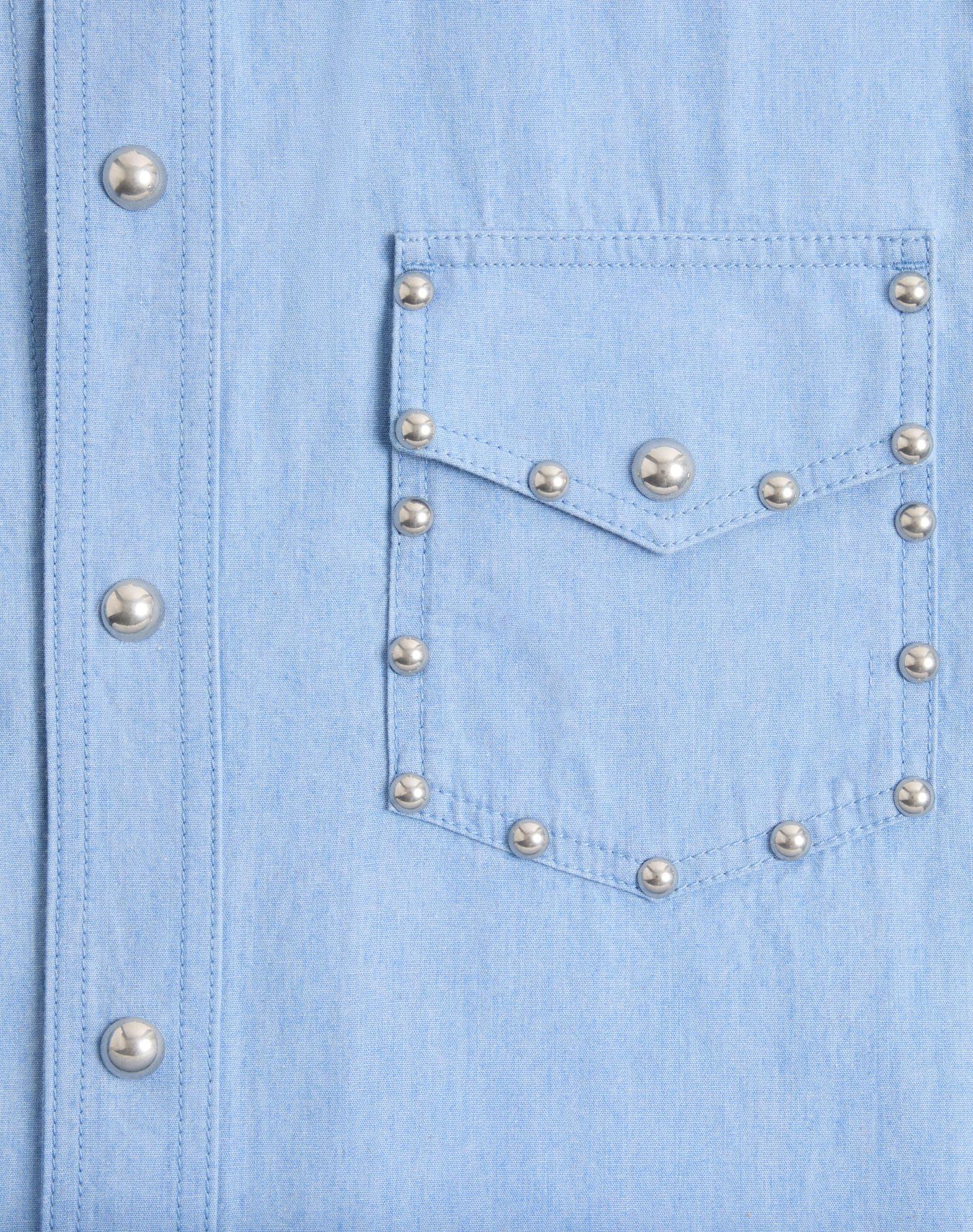Denim Shirt With Cabochons Product Image