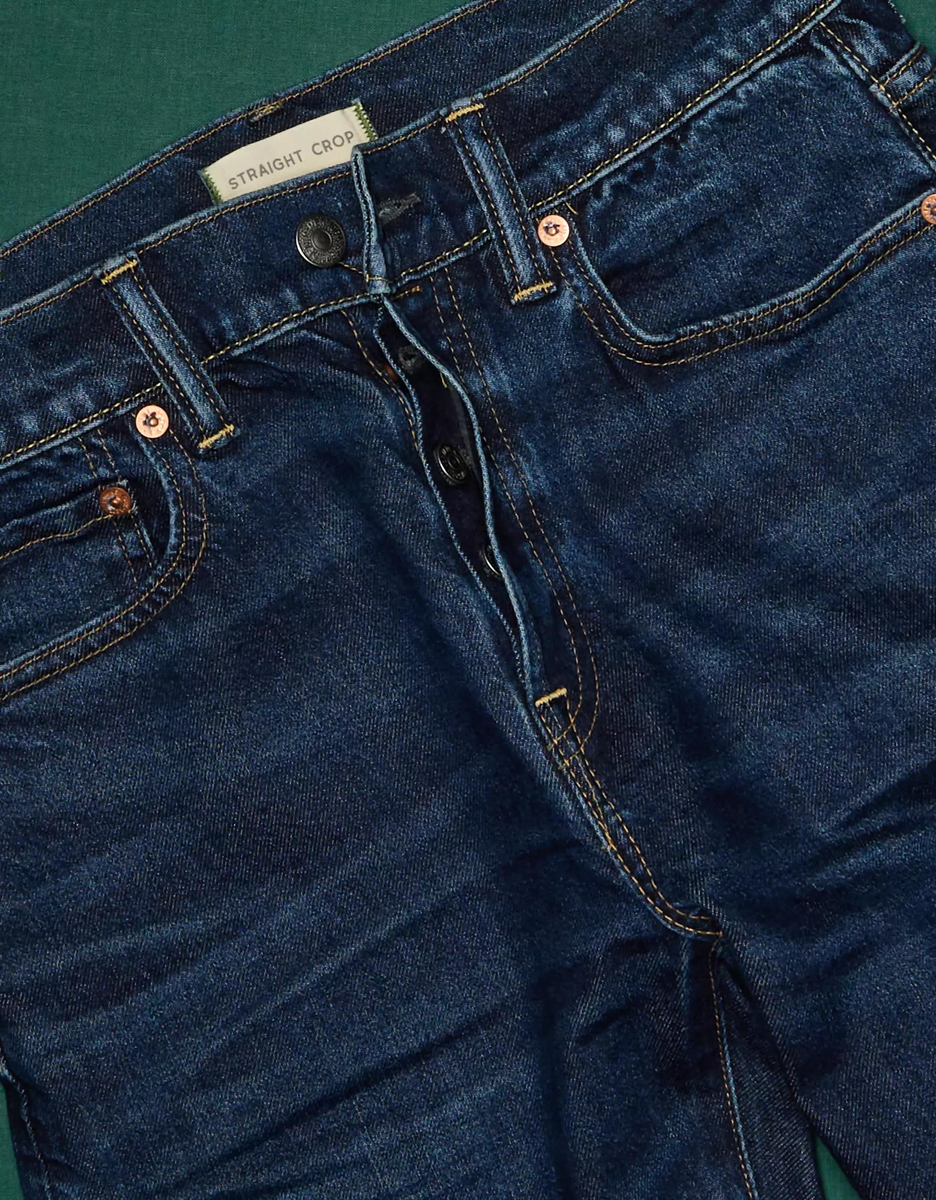 AE77 Premium Straight Crop Jean Product Image