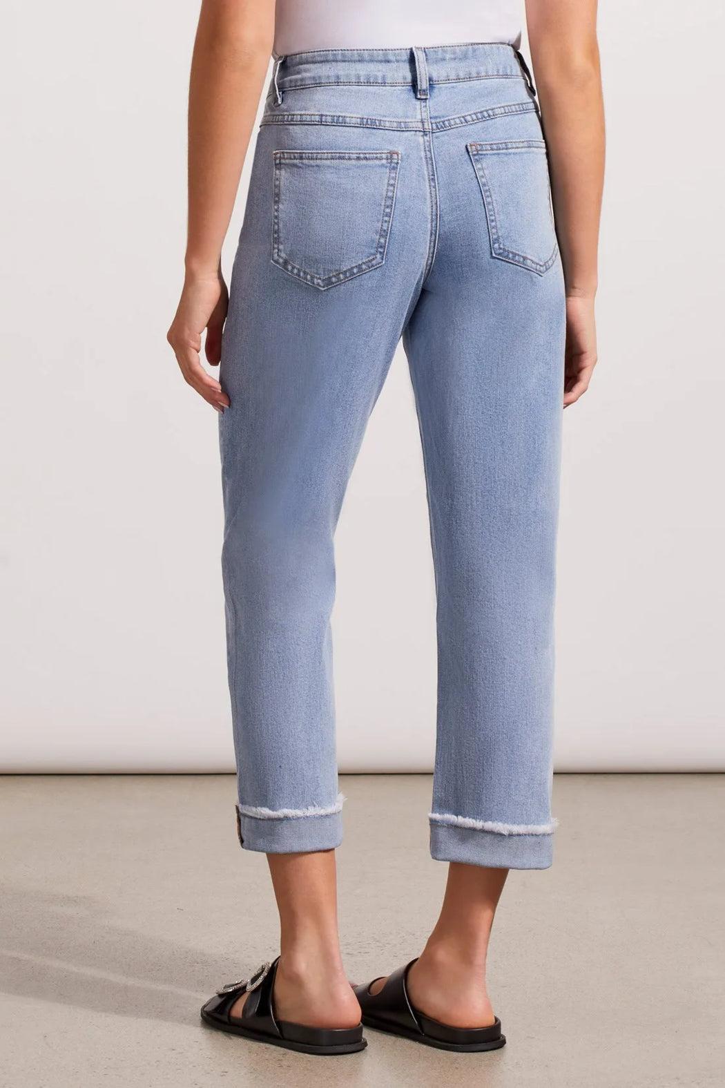 AUDREY STRETCH DENIM GIRLFRIEND ANKLE PANT Product Image