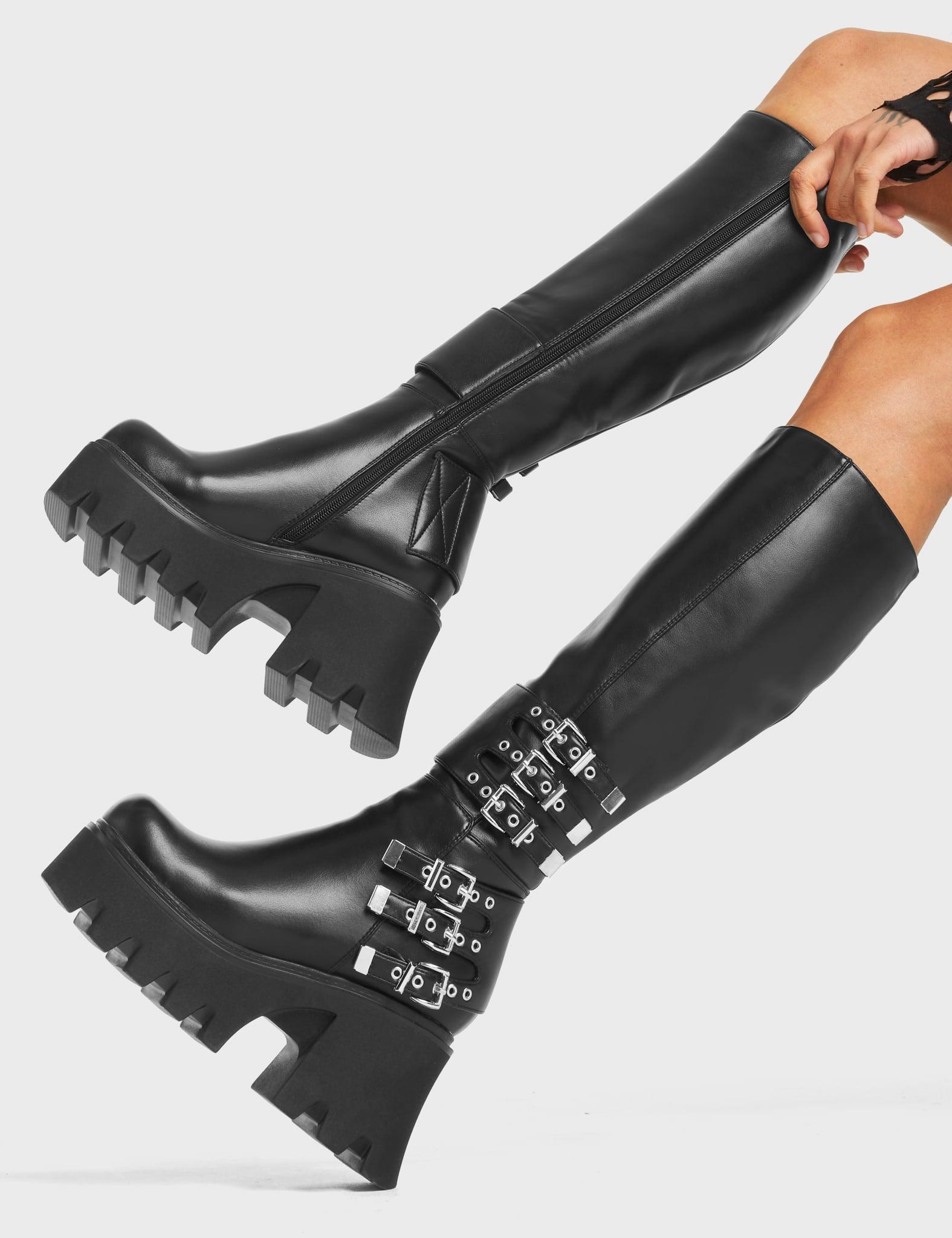 My Prince Chunky Platform Knee High Boots Product Image