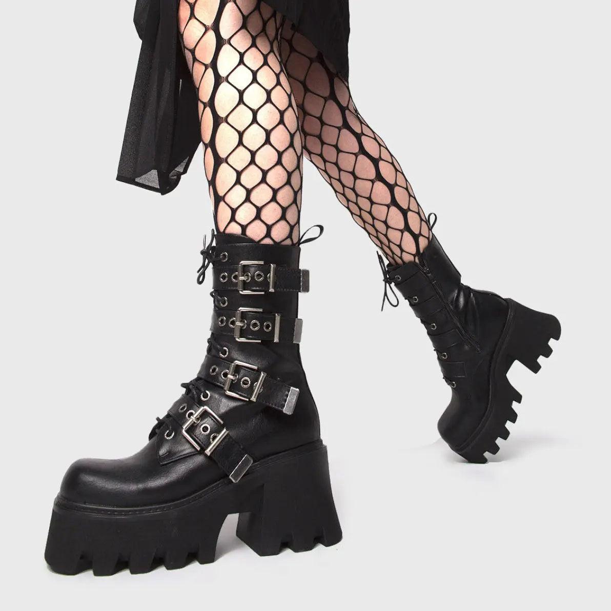 Hysteria Chunky Platform Ankle Boots Product Image